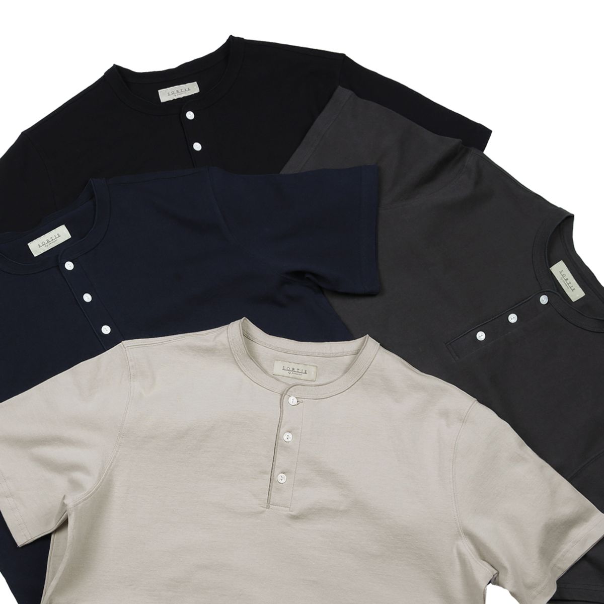 솔티(SORTIE) Utility Henly neck T-Shirts (Black)