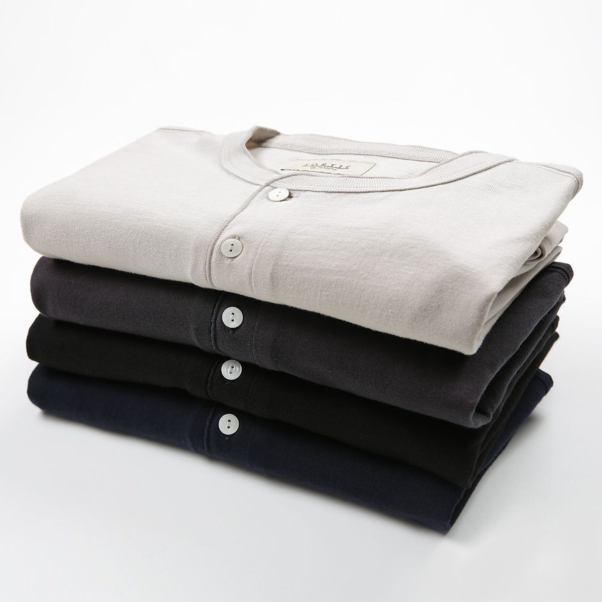 솔티(SORTIE) Utility Henly neck T-Shirts (Black)