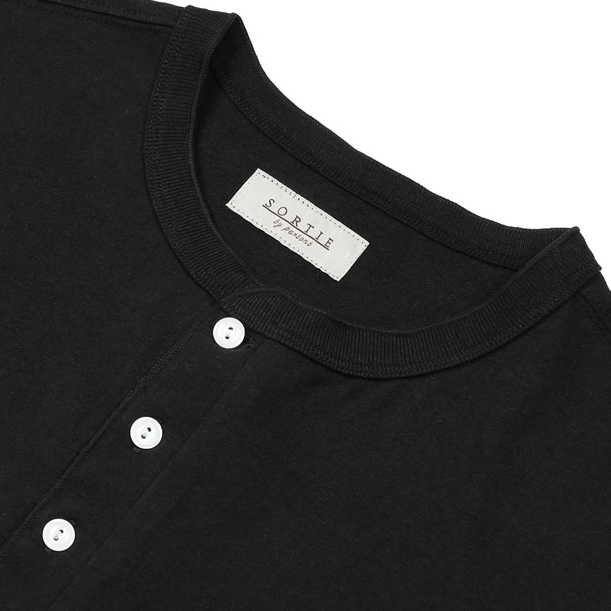 솔티(SORTIE) Utility Henly neck T-Shirts (Black)