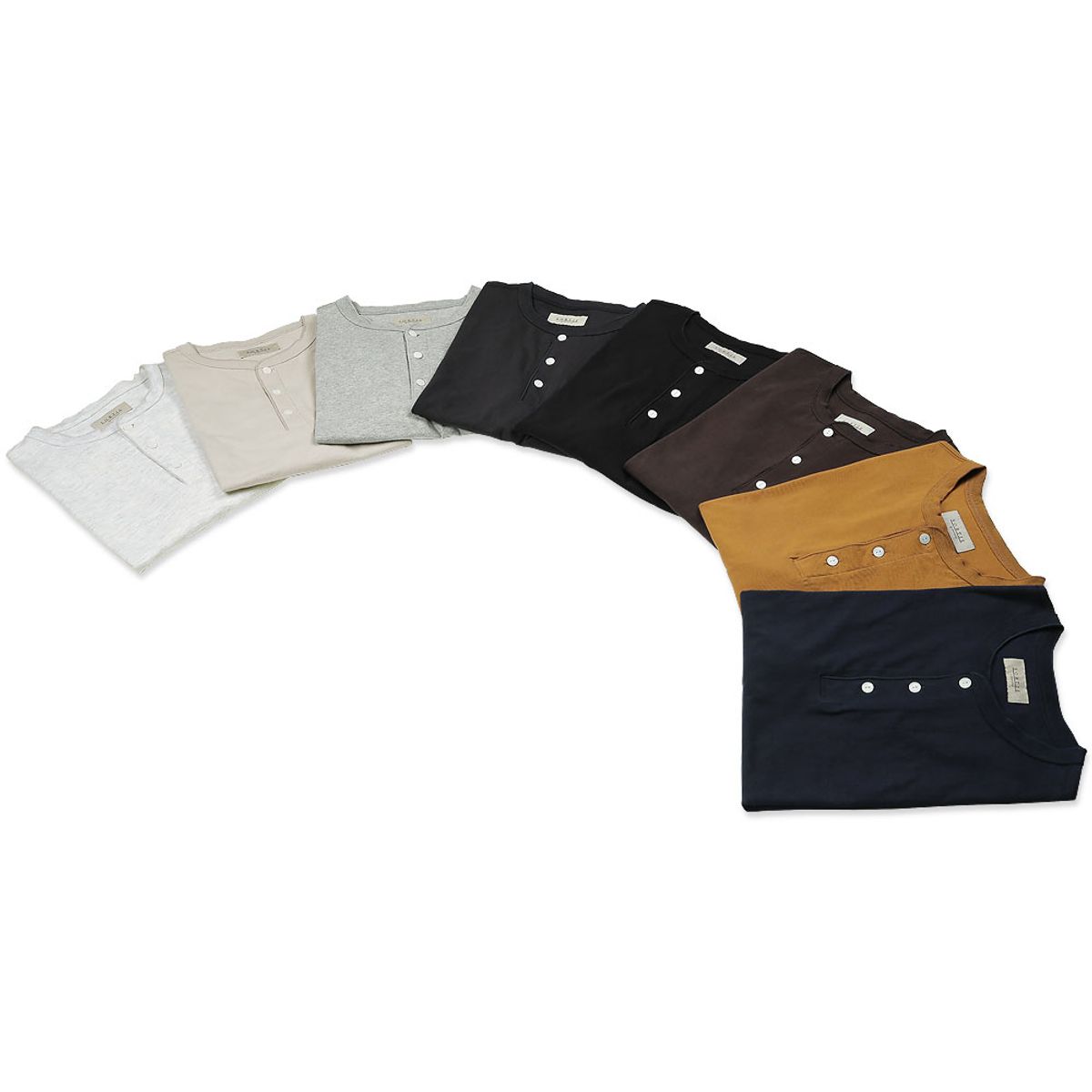 솔티(SORTIE) Utility Henly neck T-Shirts (Oatmeal)