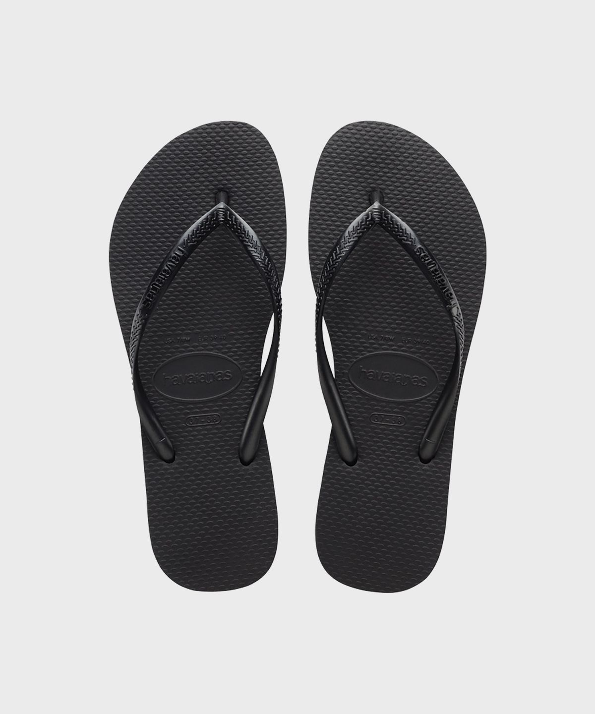 하바이아나스(HAVAIANAS) 슬림 플립플랍 Black