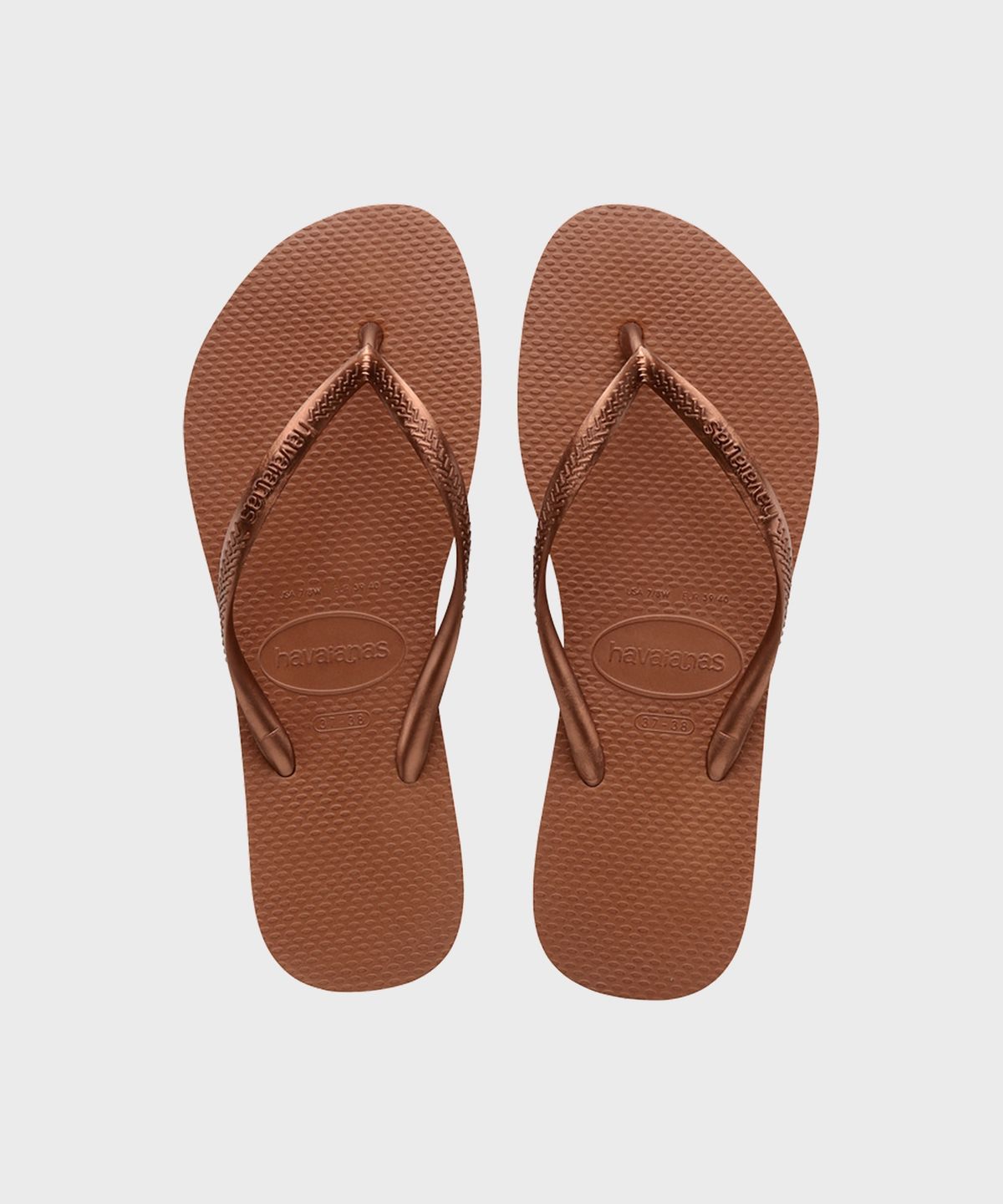 하바이아나스(HAVAIANAS) 슬림 플립플랍 Rust