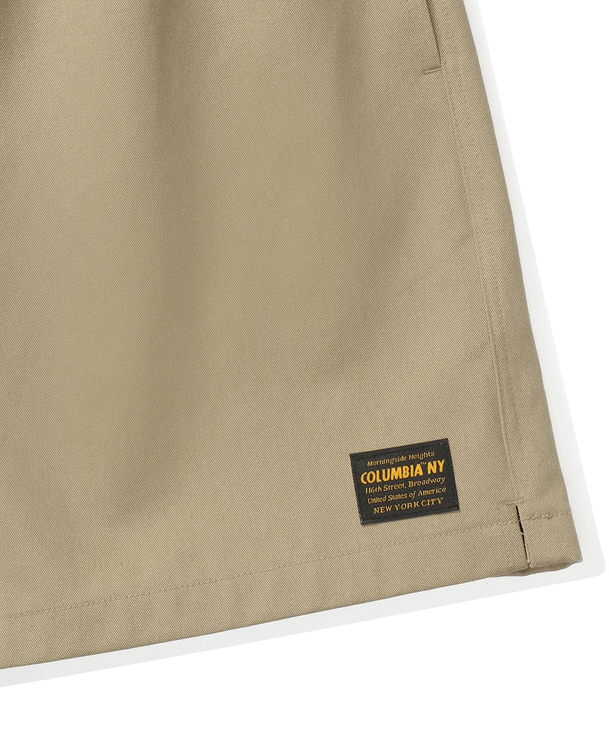 컬럼비아 유니버시티(COLUMBIA UNIVERSITY) MIL-LABEL OTTON SHORTS PANTS 베이지