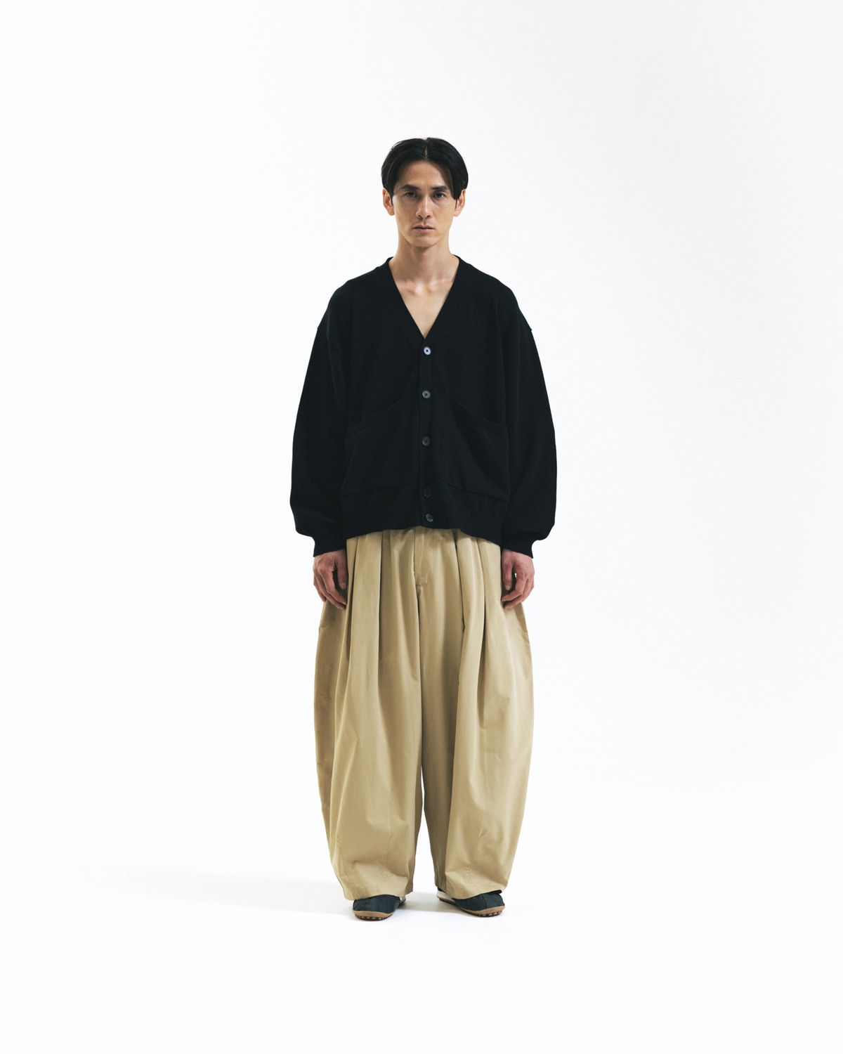 앵글런(ANGLAN) Essential Easy Balloon Pants - Beige