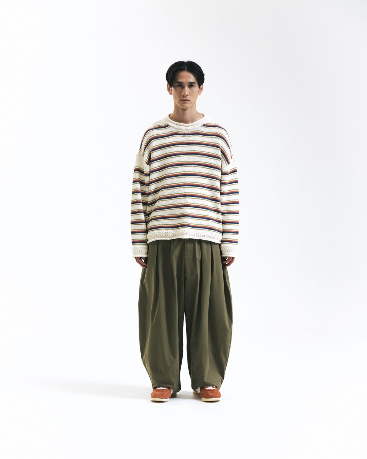 앵글런(ANGLAN) Essential Easy Balloon Pants - Khaki