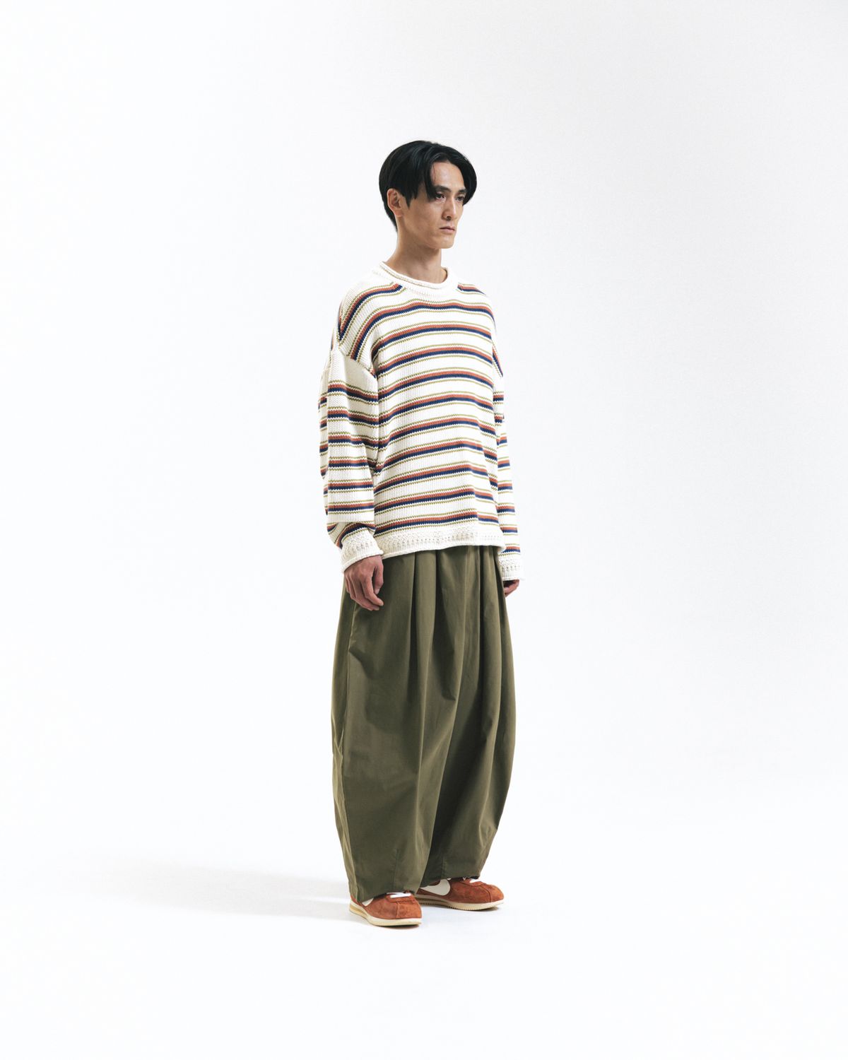 앵글런(ANGLAN) Essential Easy Balloon Pants - Khaki