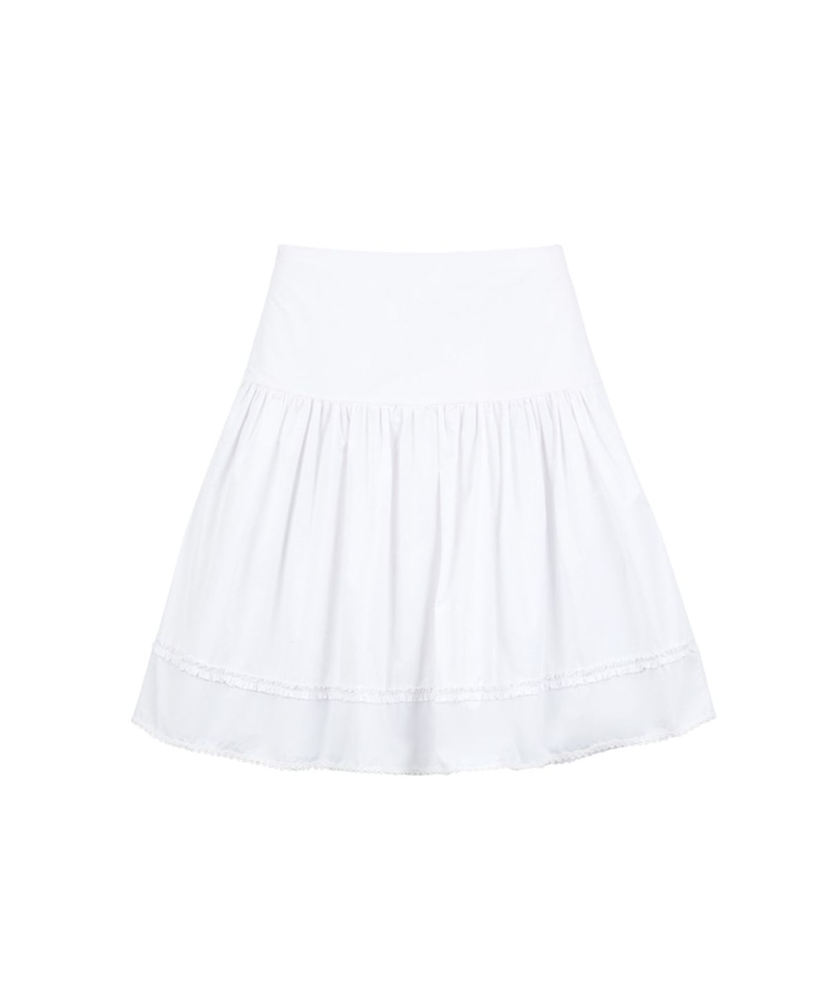 라츠유(LOTSYOU) lotsyou_ April pleats skirt White