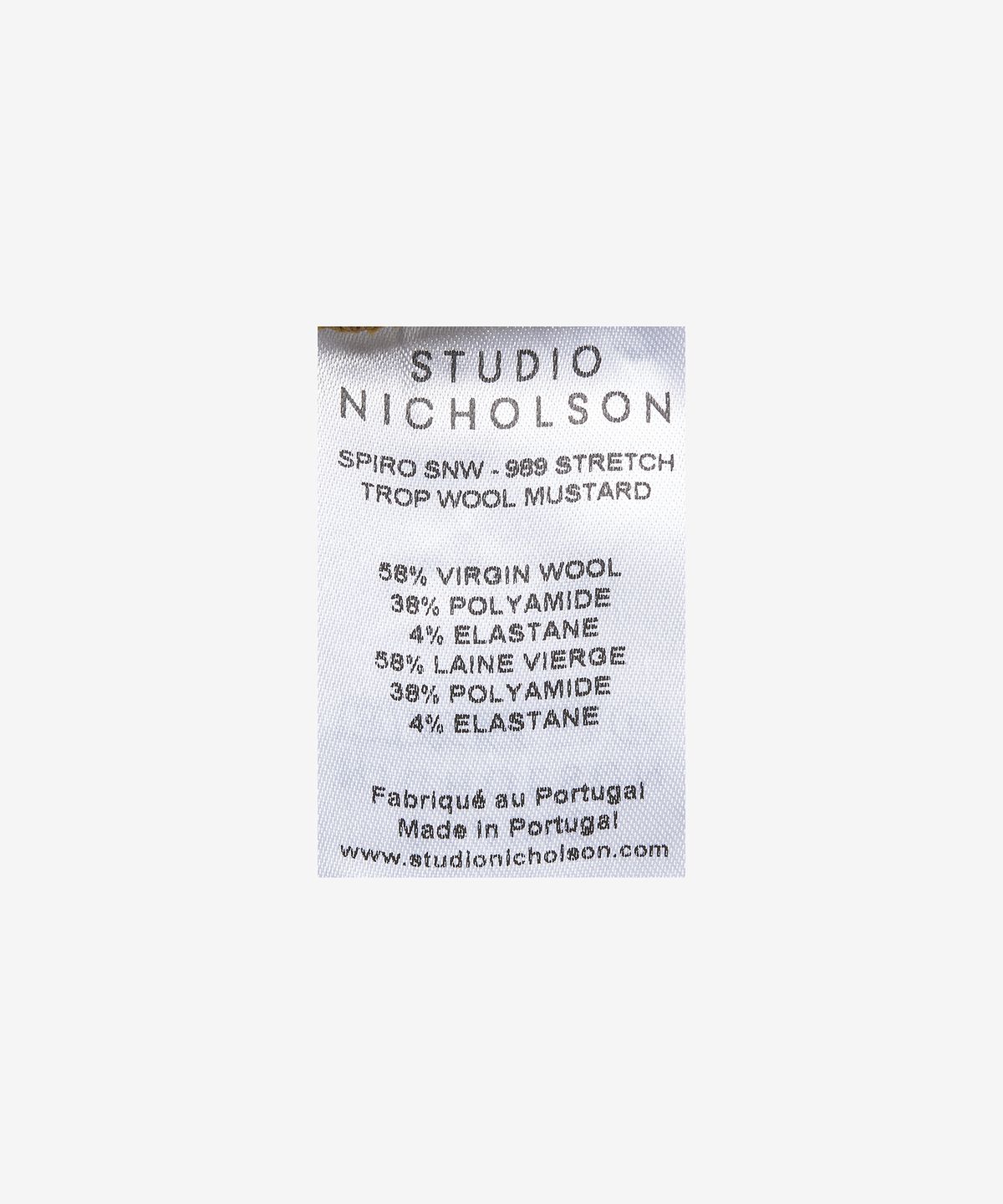 스튜디오니콜슨(STUDIO NICHOLSON) 스피로 플리츠 랩 스커트 - 머스타드 / SPIROSNW989MUSTARD