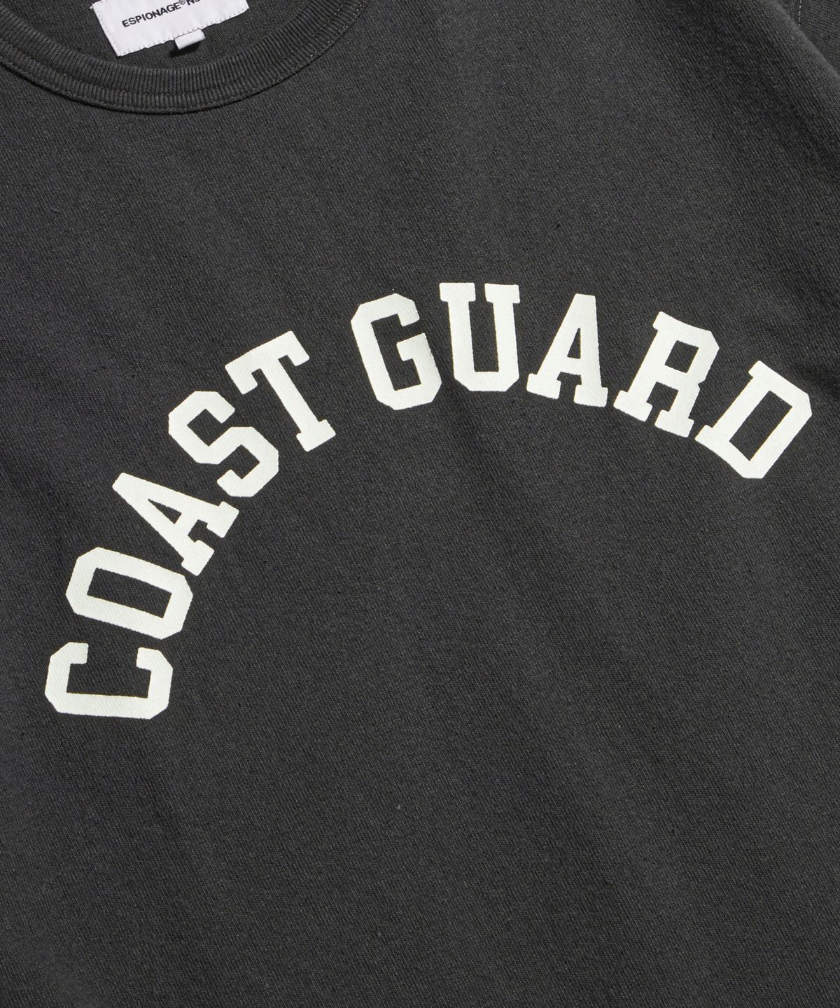 에스피오나지(ESPIONAGE) Coast Guard Heavy Weight Tee Vintage Black