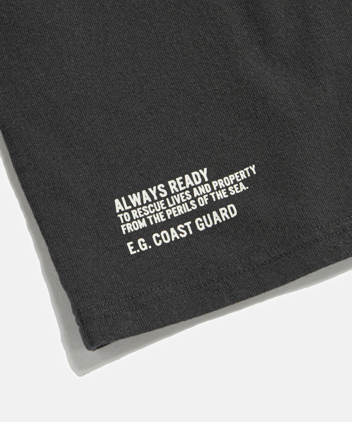 에스피오나지(ESPIONAGE) Coast Guard Heavy Weight Tee Vintage Black