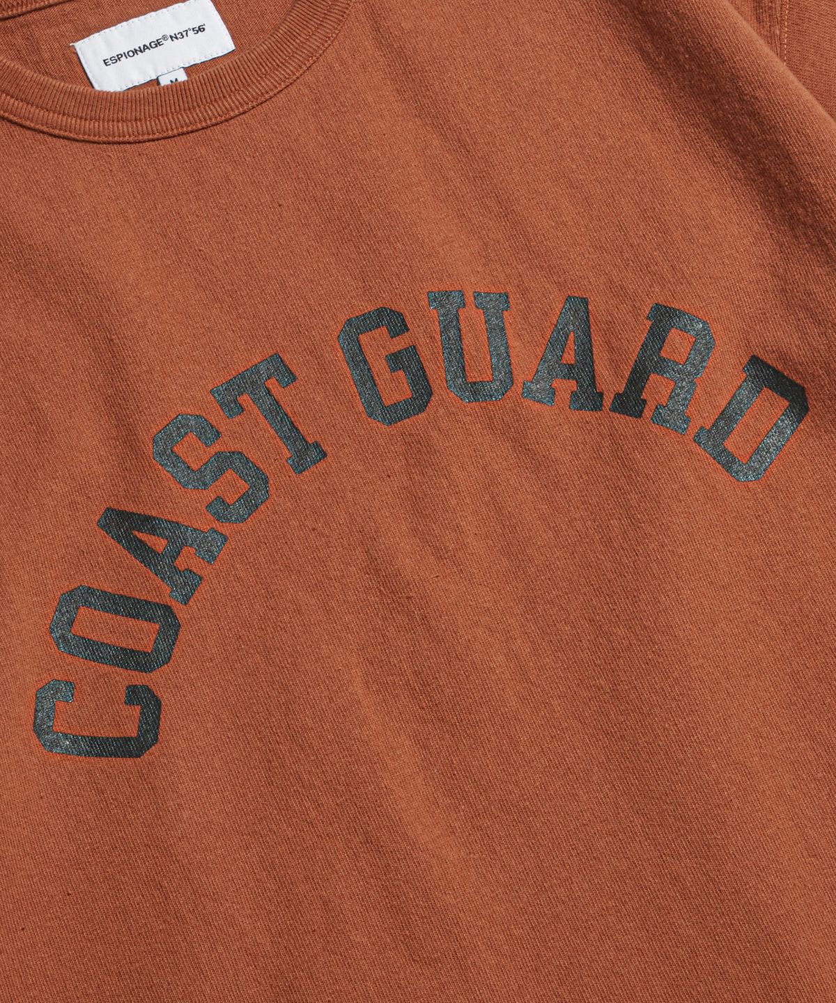 에스피오나지(ESPIONAGE) Coast Guard Heavy Weight Tee Burnt Orange