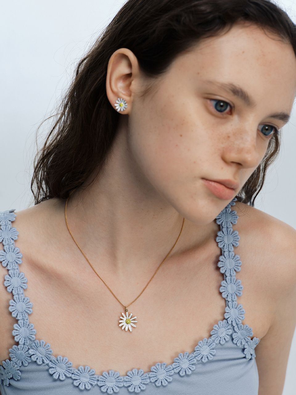 ★VINTAGE HOLLYWOOD★ Daisy NecklaceVH25NNNE114V MUSINSA公式 | VINTAGE HOLLYWOOD Daisy Necklace_VH25NNNE114V