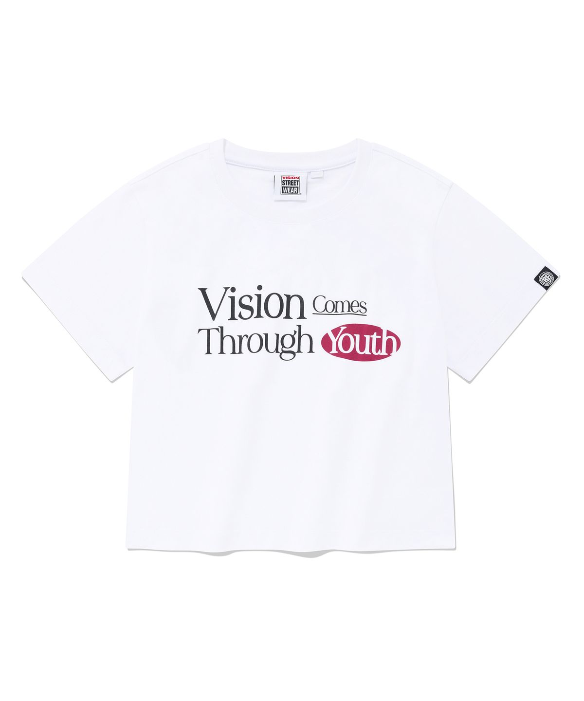 비전스트릿웨어(VISION STREETWEAR) VSW Crop Youth T-Shirts White