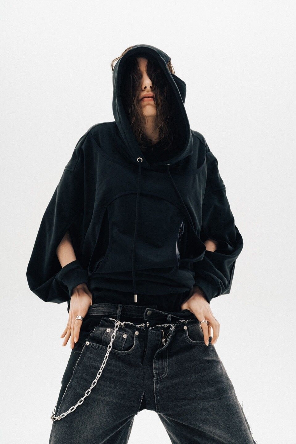 GADORO gazeat hoodie ブラック　Mサイズ新品未開封 Wizzard ウィザード / ASYMMETRIC ZIP HOODIE アシンメトリー
