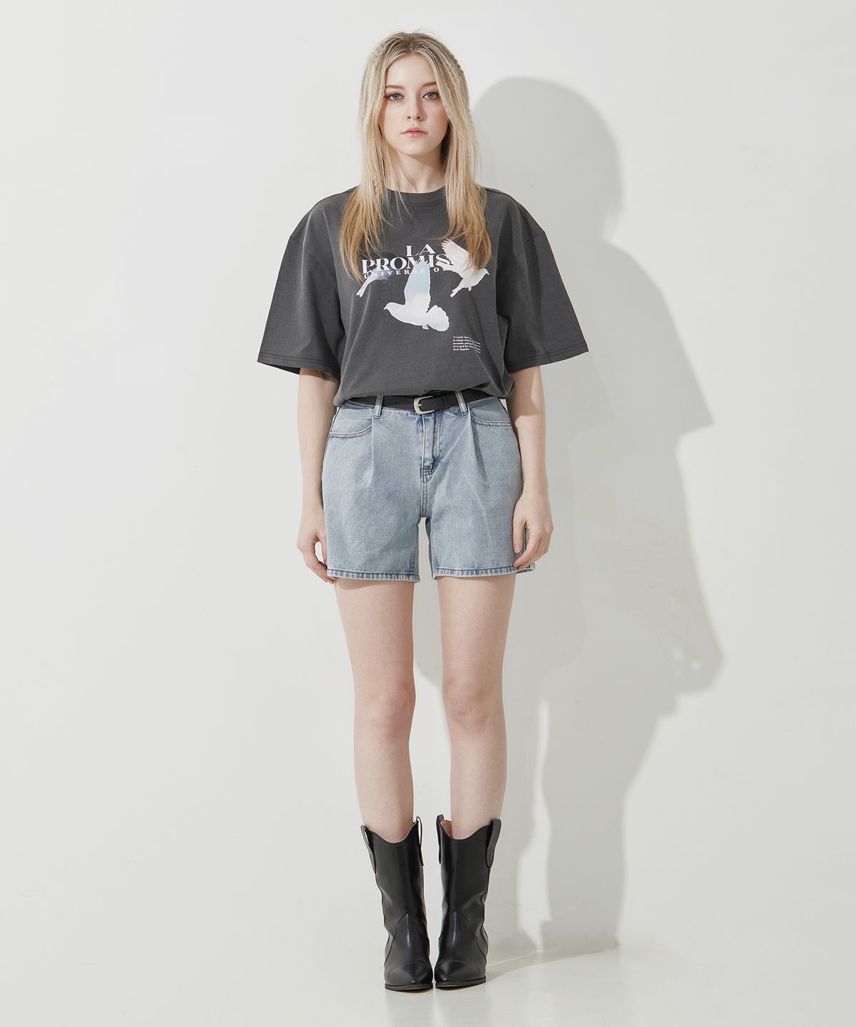 에이오엑스(AOX) Promise Pigmented T-shirt (Gray)