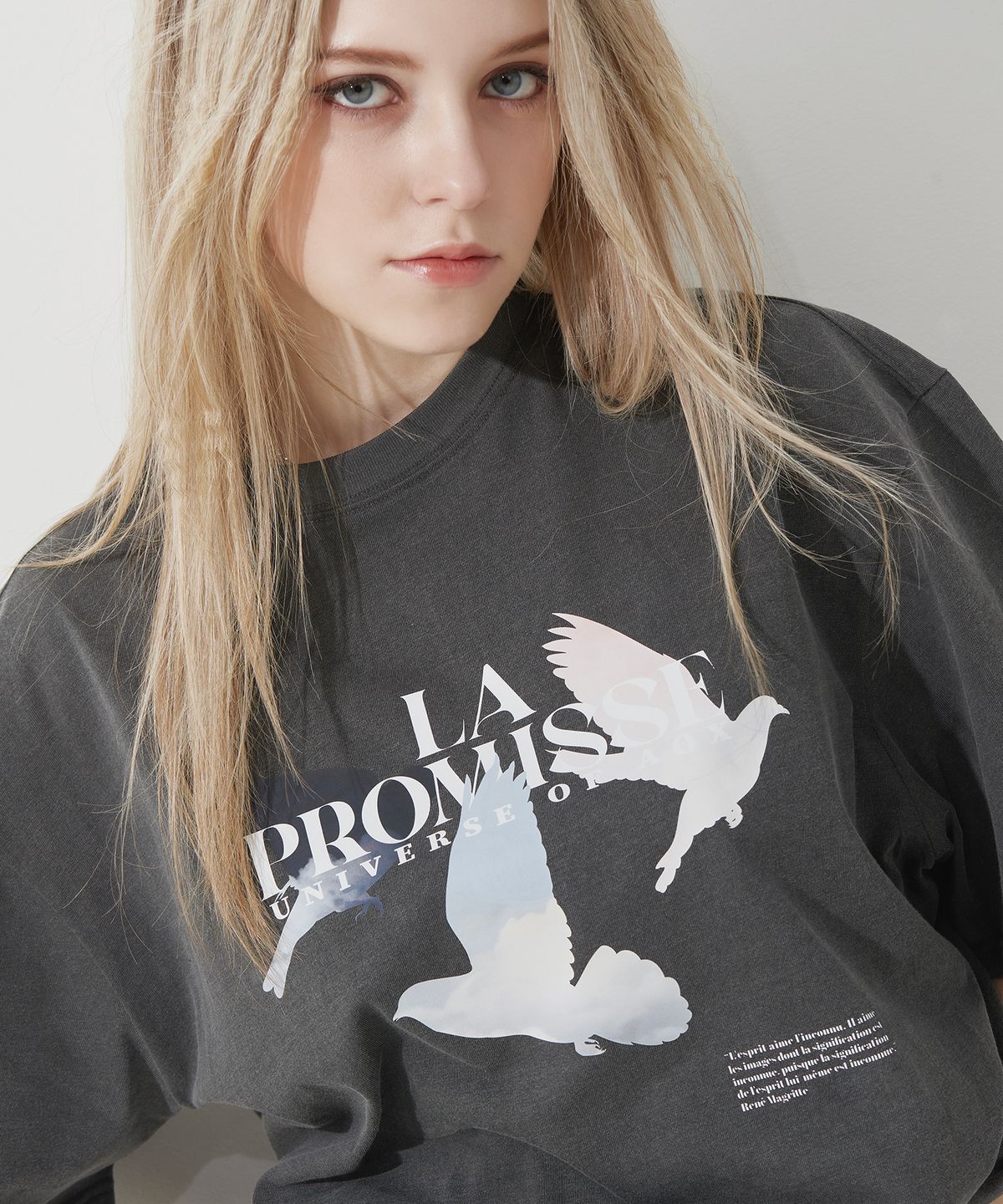 에이오엑스(AOX) Promise Pigmented T-shirt (Gray)