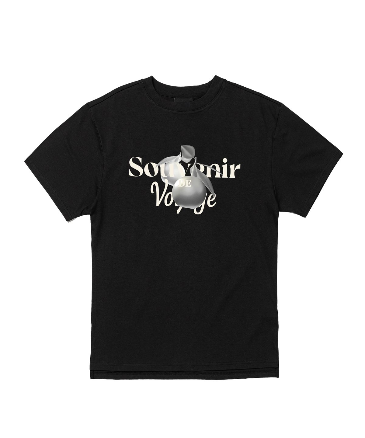 에이오엑스(AOX) Silver Apple T-shirt (Black)