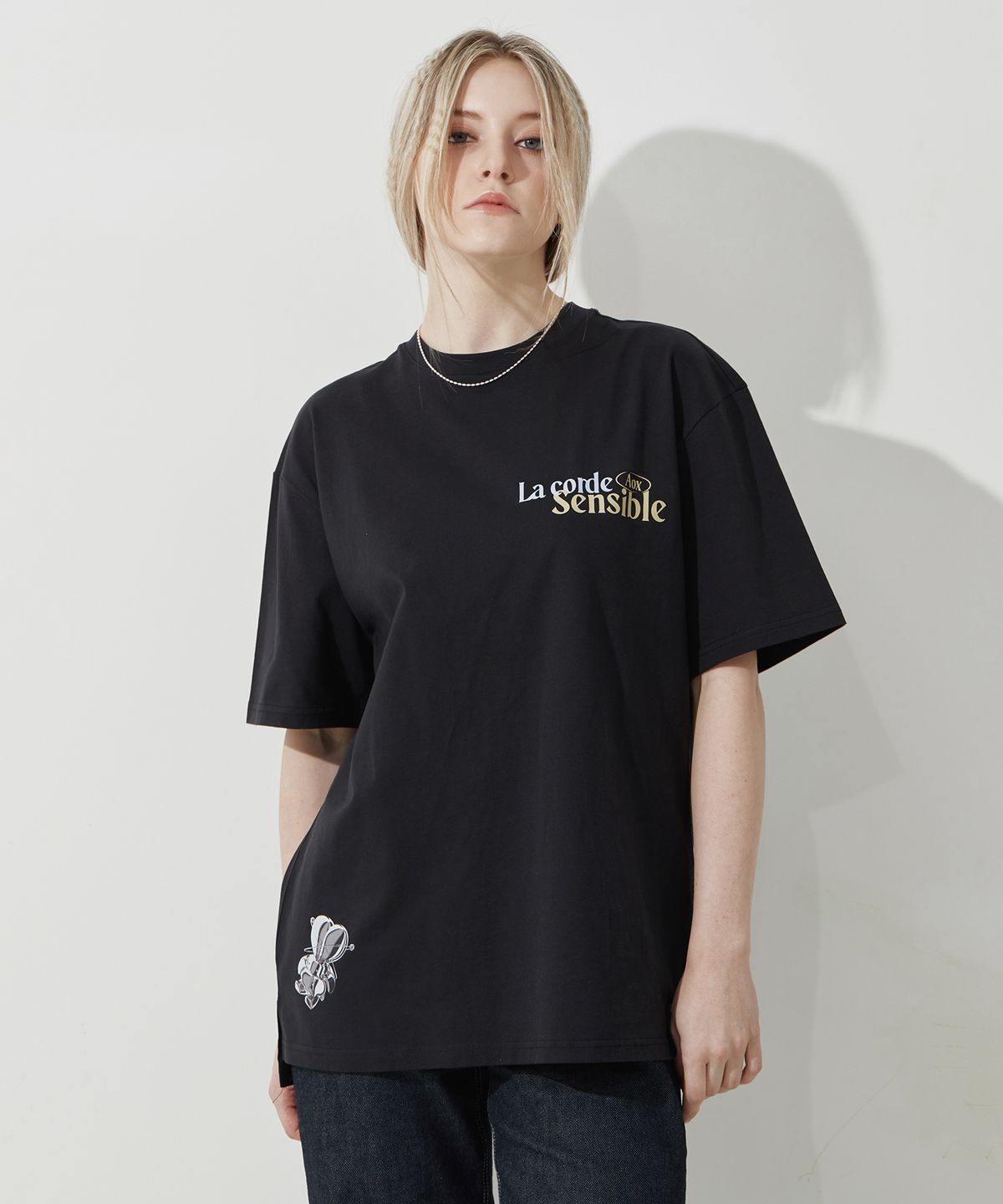 에이오엑스(AOX) Cloud Cup T-shirt (Black)