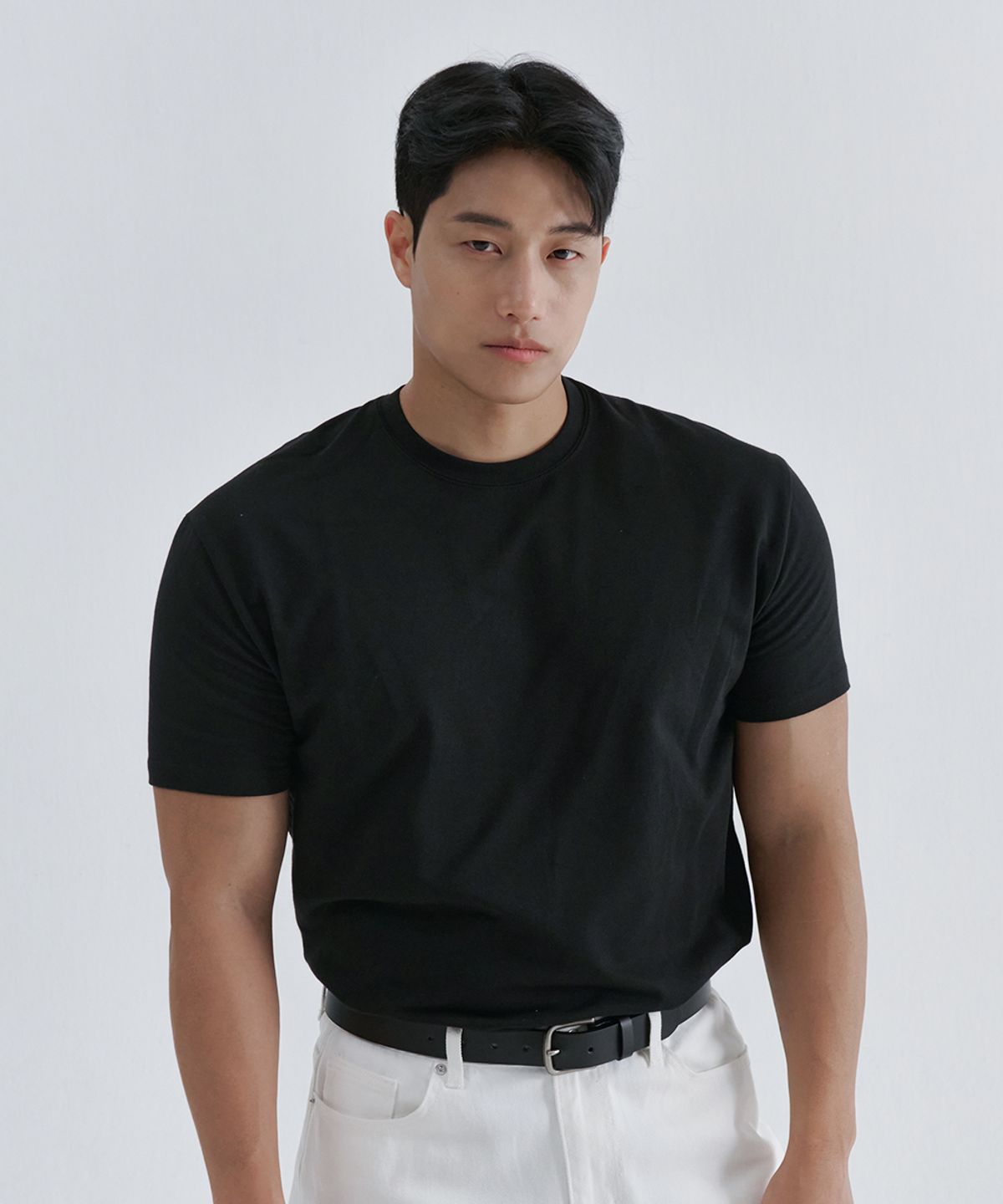 나인제트(NINEZ) [2PACK] 시그니처 헤비메쉬 머슬핏 티셔츠 NSTS03