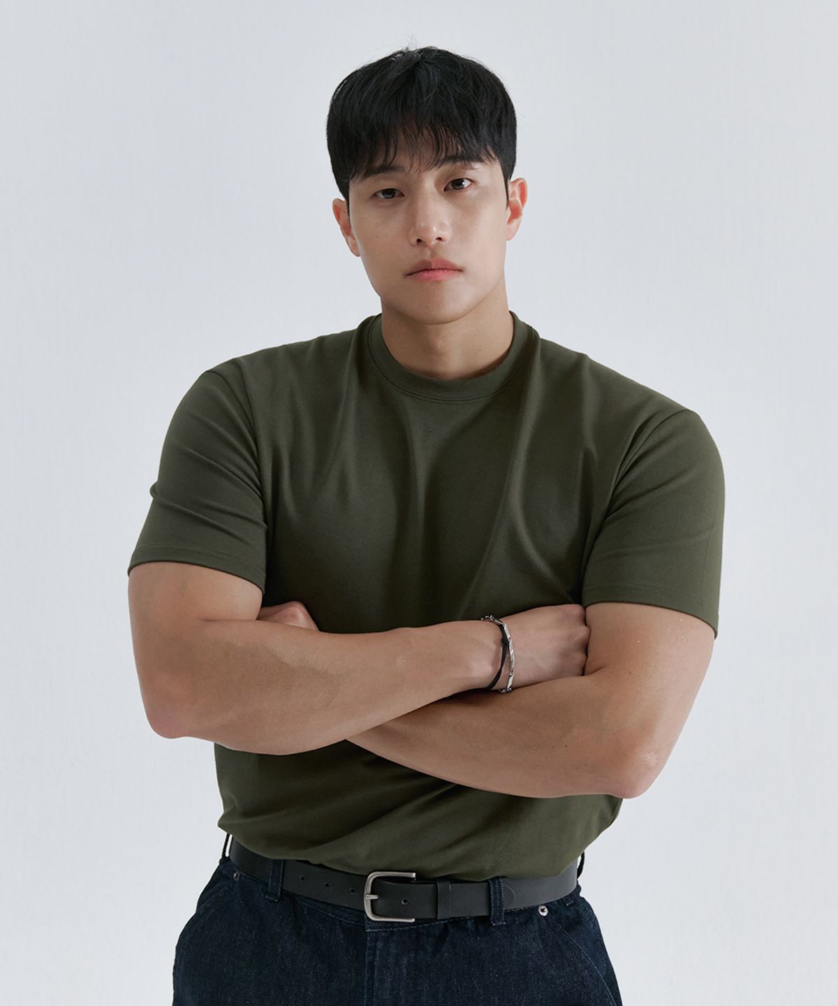 나인제트(NINEZ) [2PACK] 시그니처 헤비메쉬 머슬핏 티셔츠 NSTS03