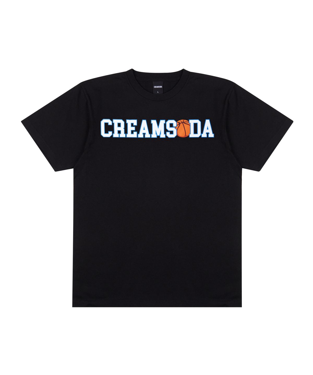 크림소다랩(CREAM SODA LAB) 씨알 볼러 반팔티 블랙 블루