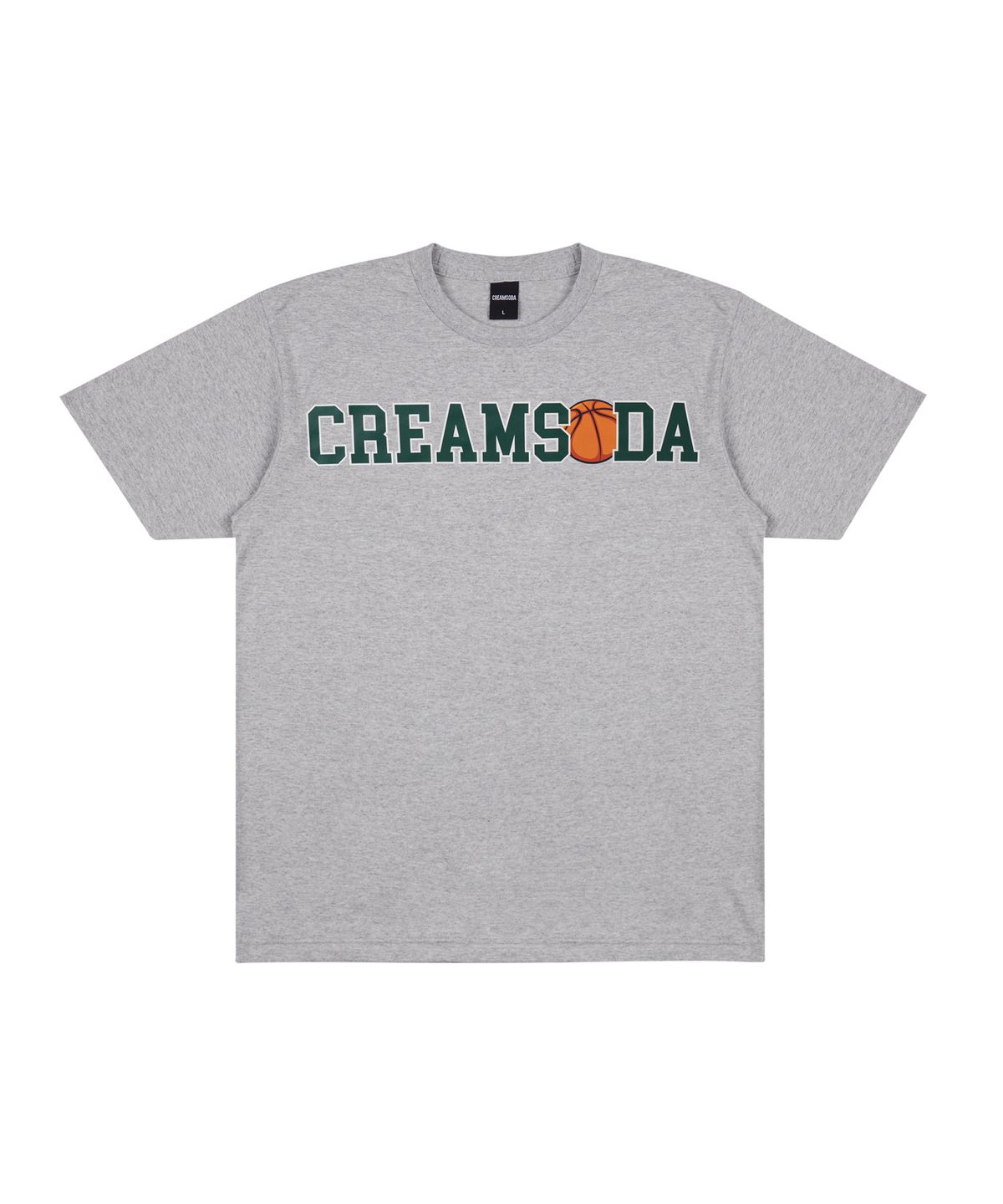 크림소다랩(CREAM SODA LAB) 씨알 볼러 반팔티 그레이 그린