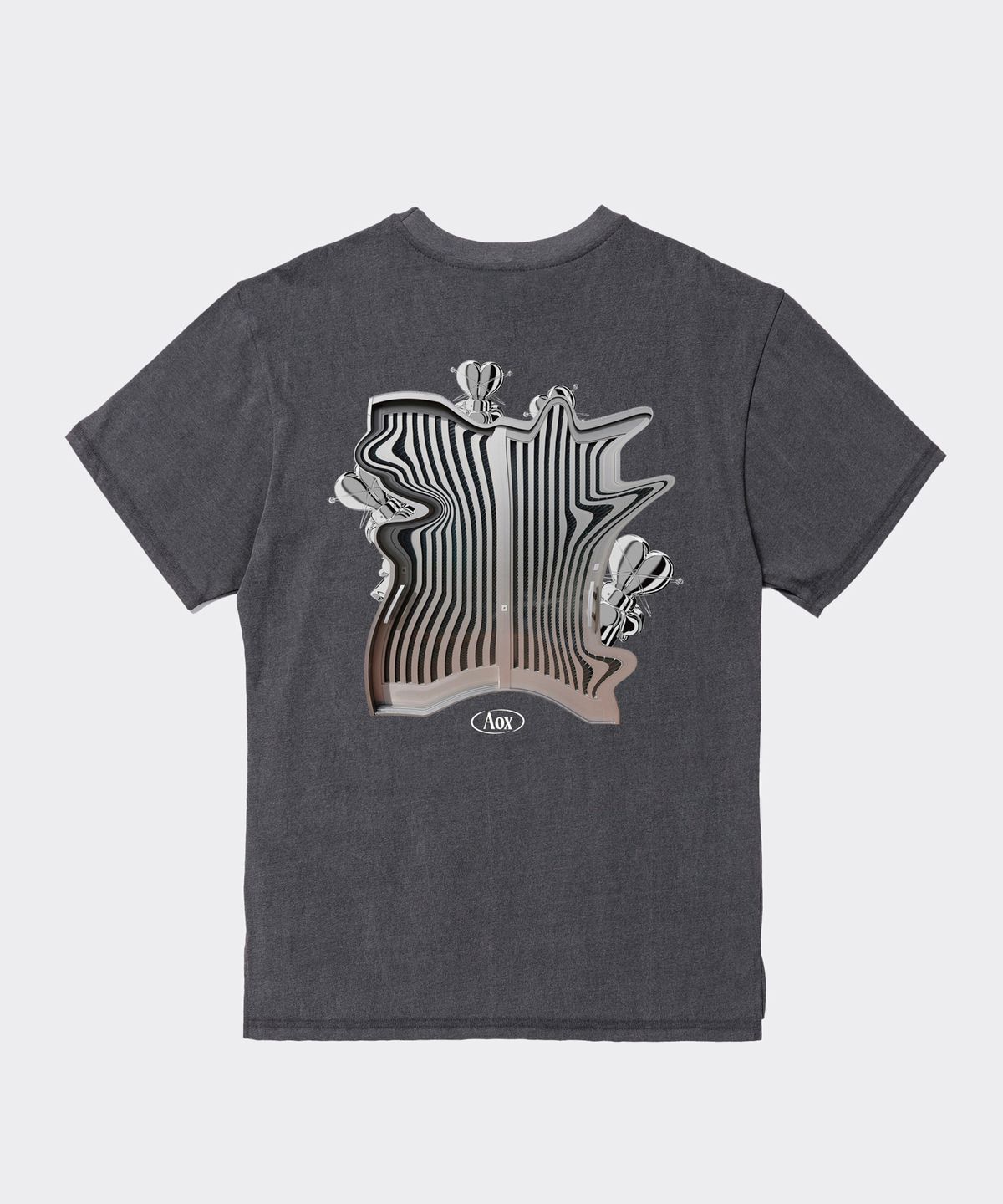 에이오엑스(AOX) Silver door Pigment T-shirt (Gray)