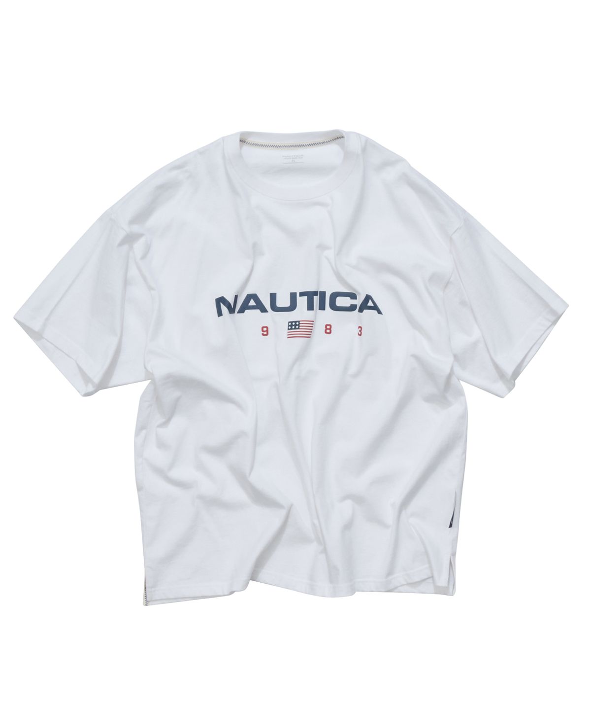 노티카(NAUTICA) 83플래그 로고 티셔츠(화이트) NTS4786WHZ