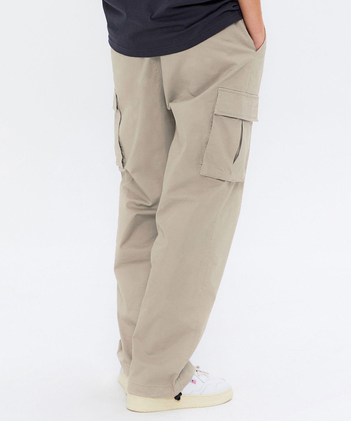쿨트(KULTE) WIDE CARGO PANTS 라이트베이지