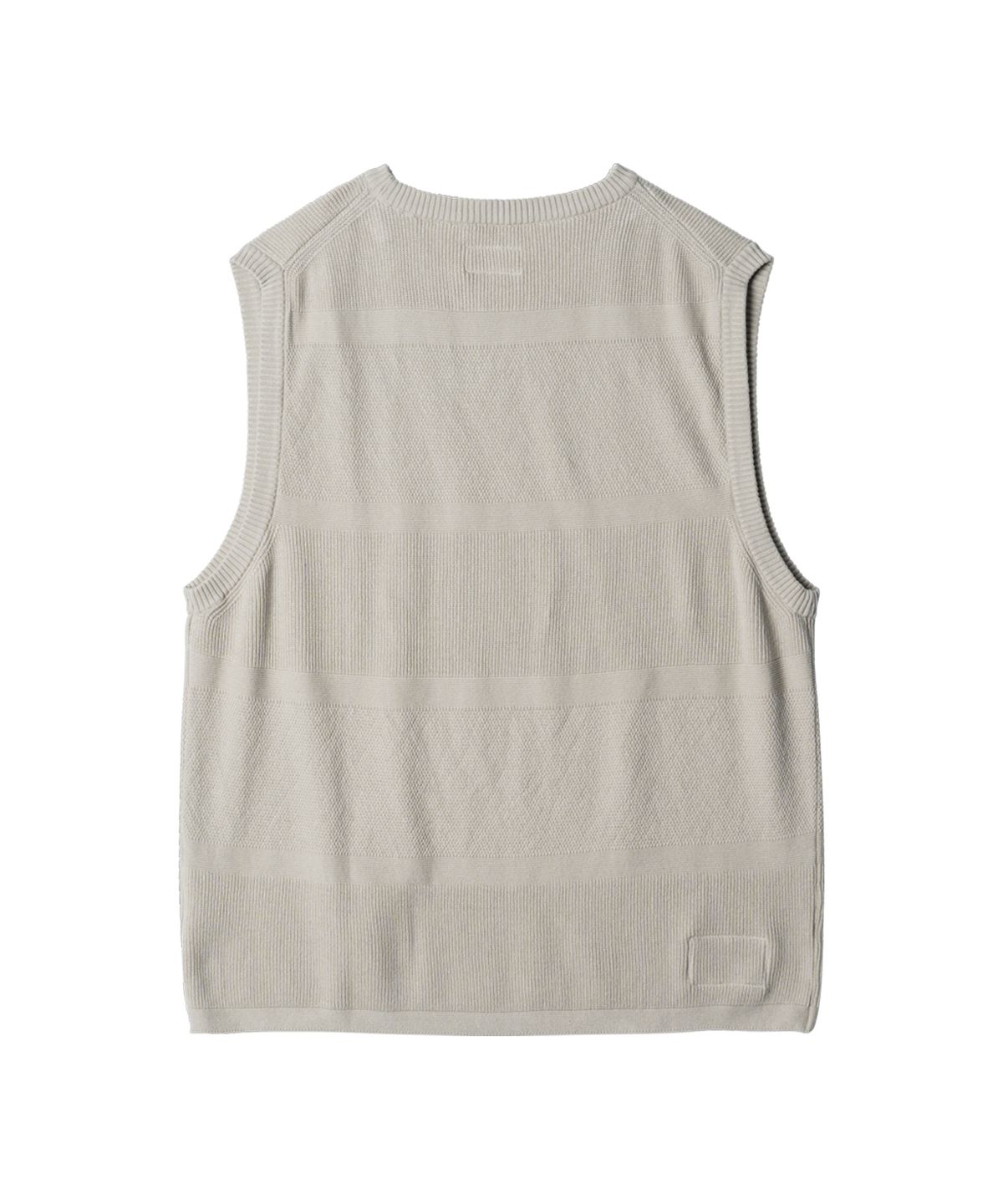 러프사이드(ROUGHSIDE) Crewneck Knit Vest Oatmeal