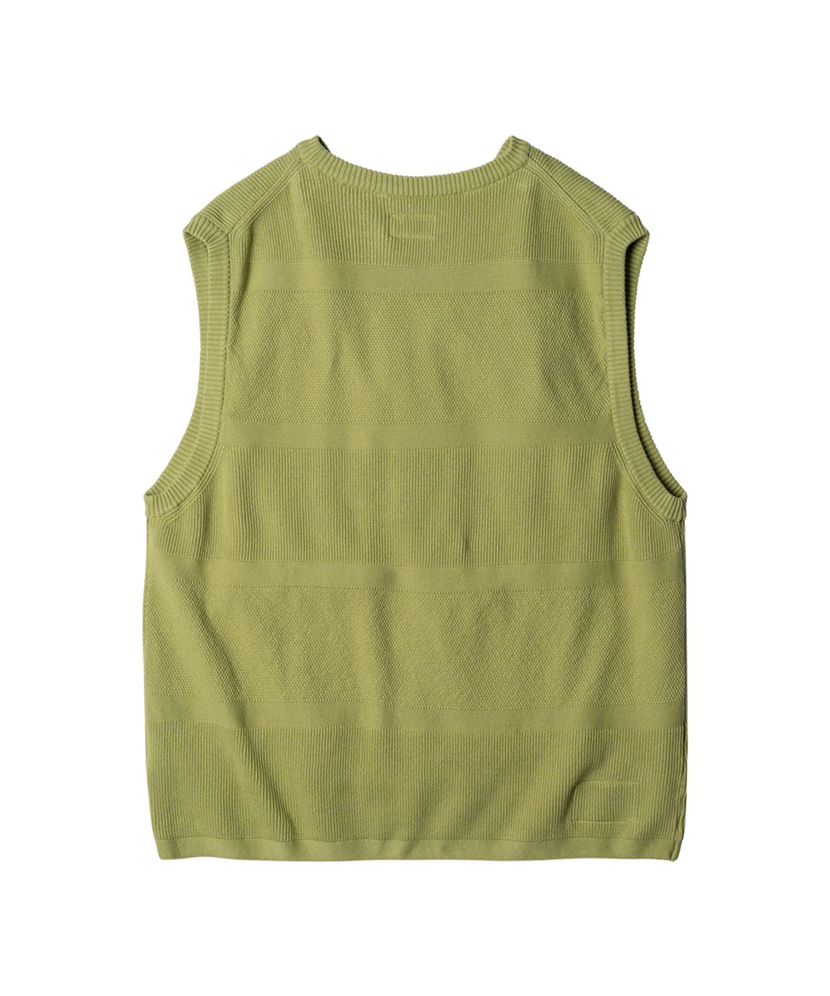 러프사이드(ROUGHSIDE) Crewneck Knit Vest Avocado