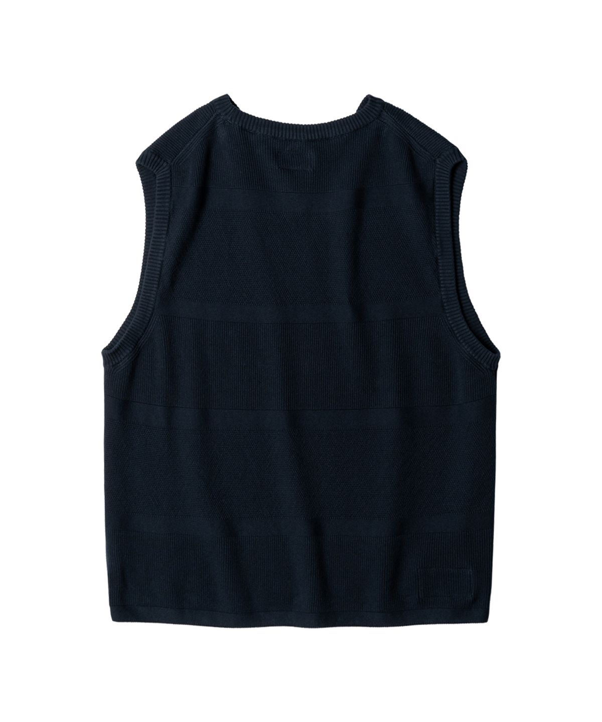 러프사이드(ROUGHSIDE) Crewneck Knit Vest Navy
