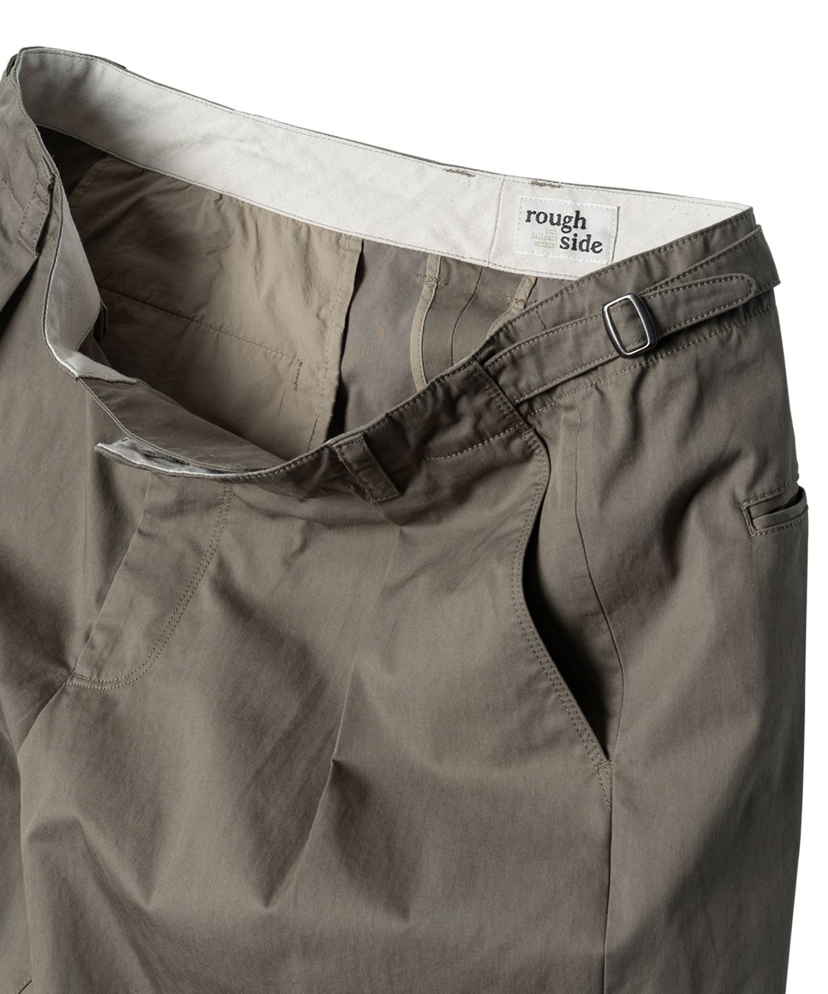 러프사이드(ROUGHSIDE) Officer Pants Khaki Beige