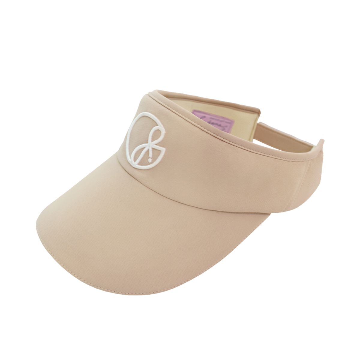 제이제인(J.JANE) 로고 라인 컬러 선캡 (Beige)