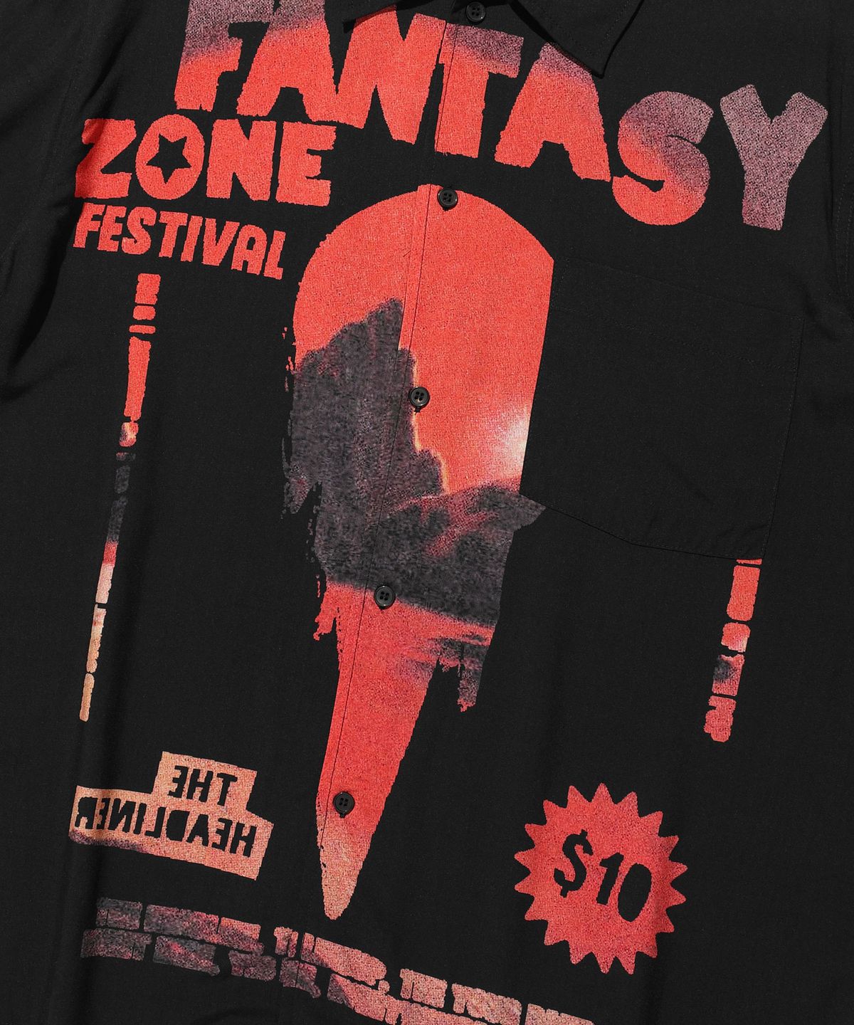 나이스고스트클럽(NICEGHOSTCLUB) S.F HALF SHIRTS_RED(NG2DMUW321A)