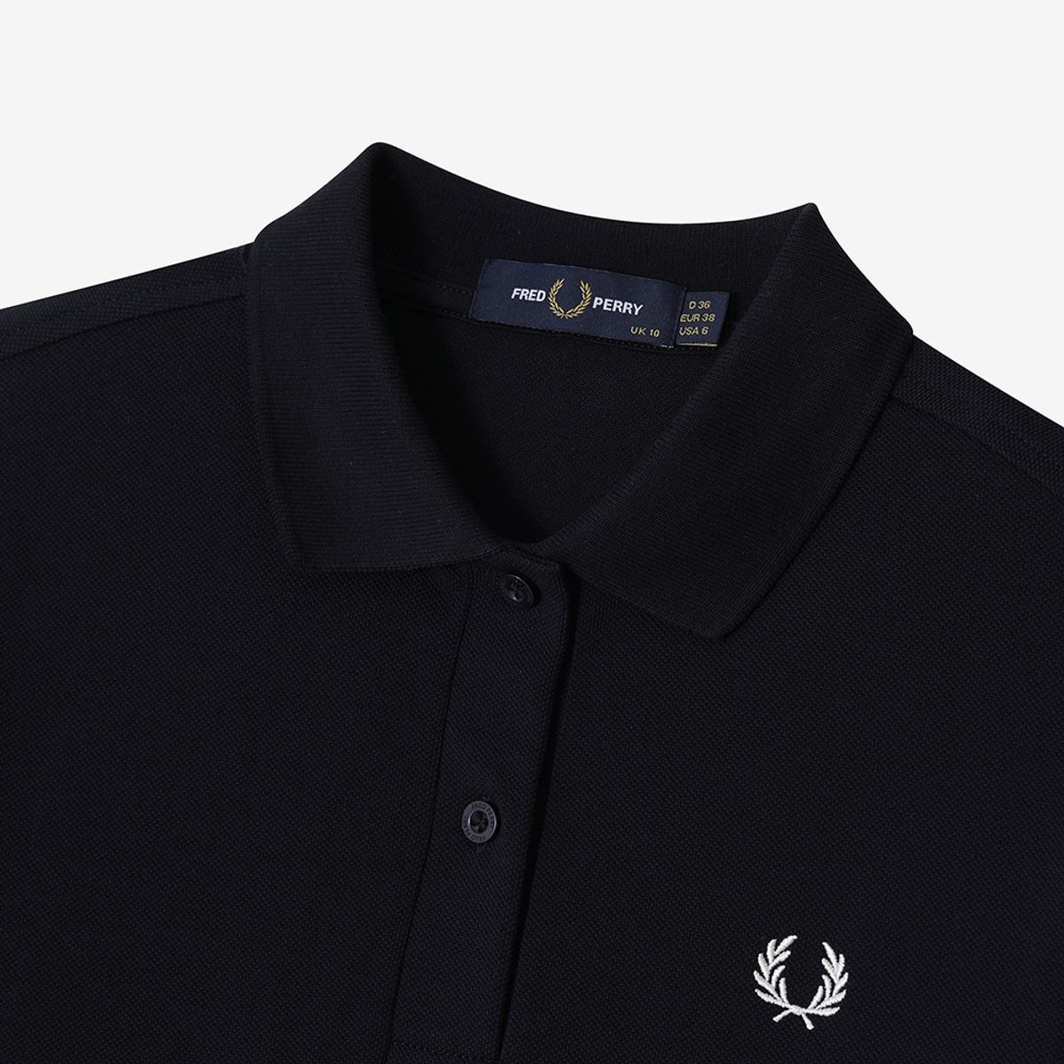 프레드페리(FRED PERRY) [G6000] 여성 플레인 프레드페리 셔츠 - 네이비/화이트 G6000-608