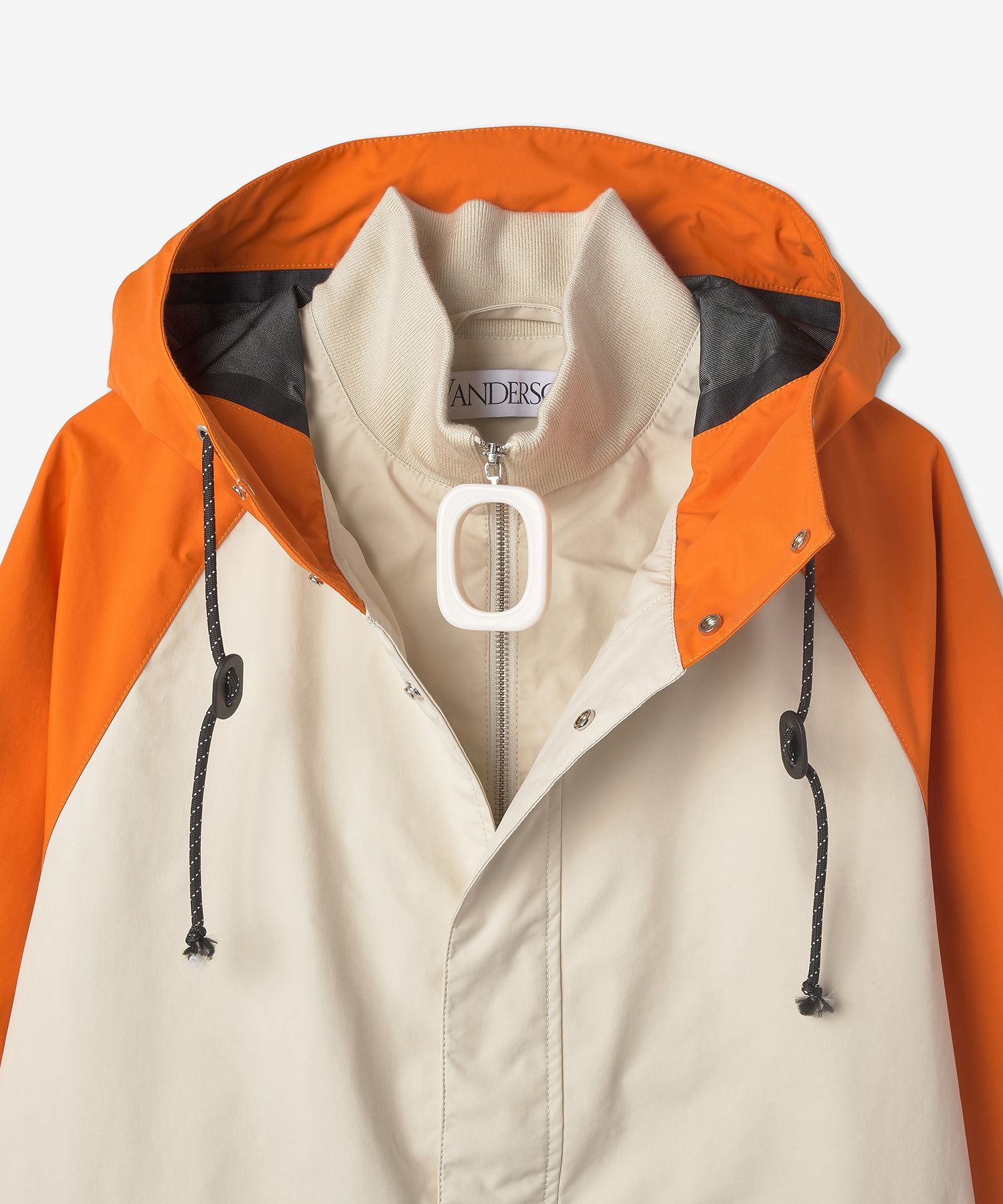 MUSINSA | J.W.ANDERSON Color block parka jacket - Cement