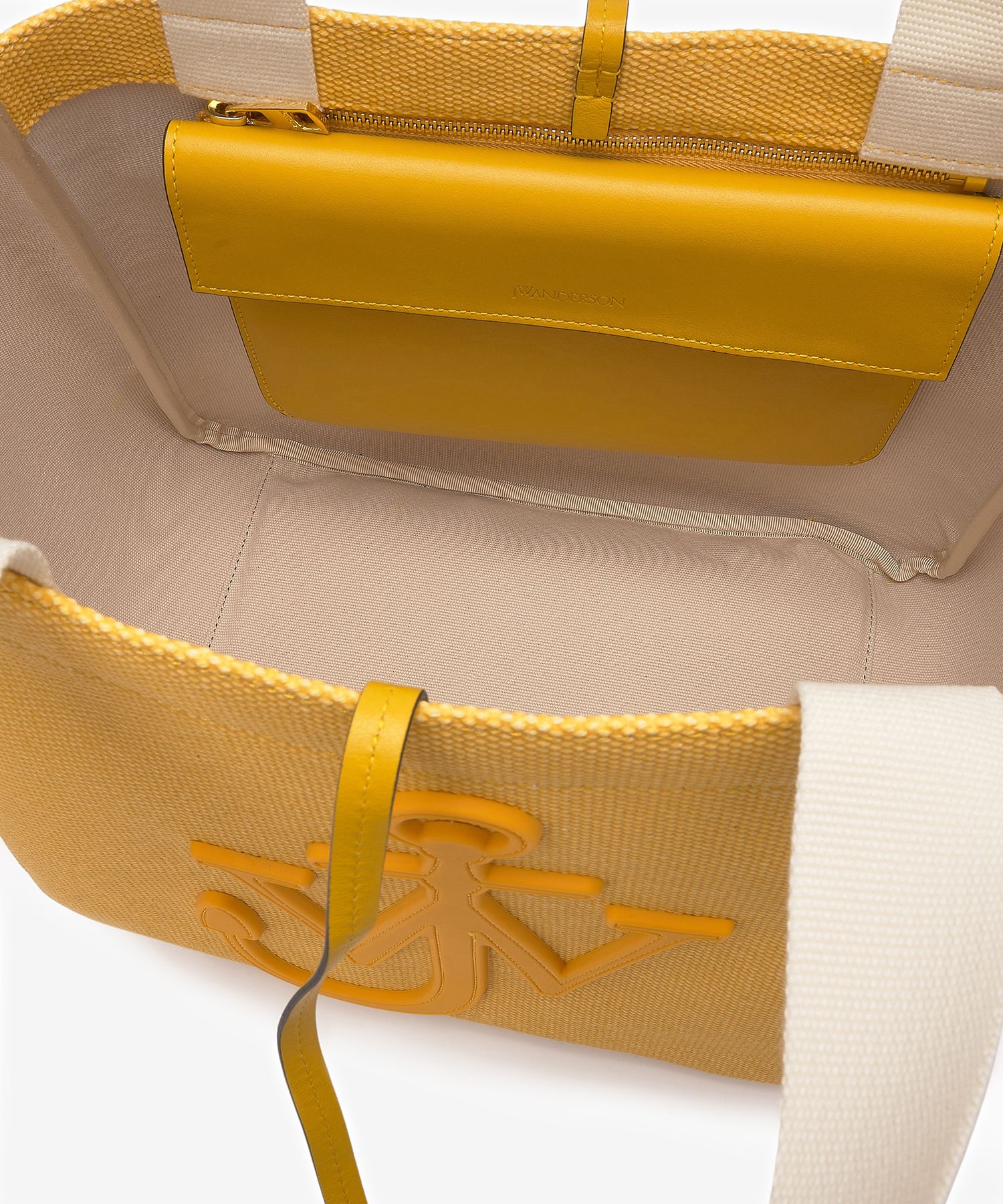トートバッグ J W ANDERSON Cabas Tote Bag Mustard HB0512FA0235251 HB0512FA MUSINSA | J.W.ANDERSON Carvast tote bag - Mustard