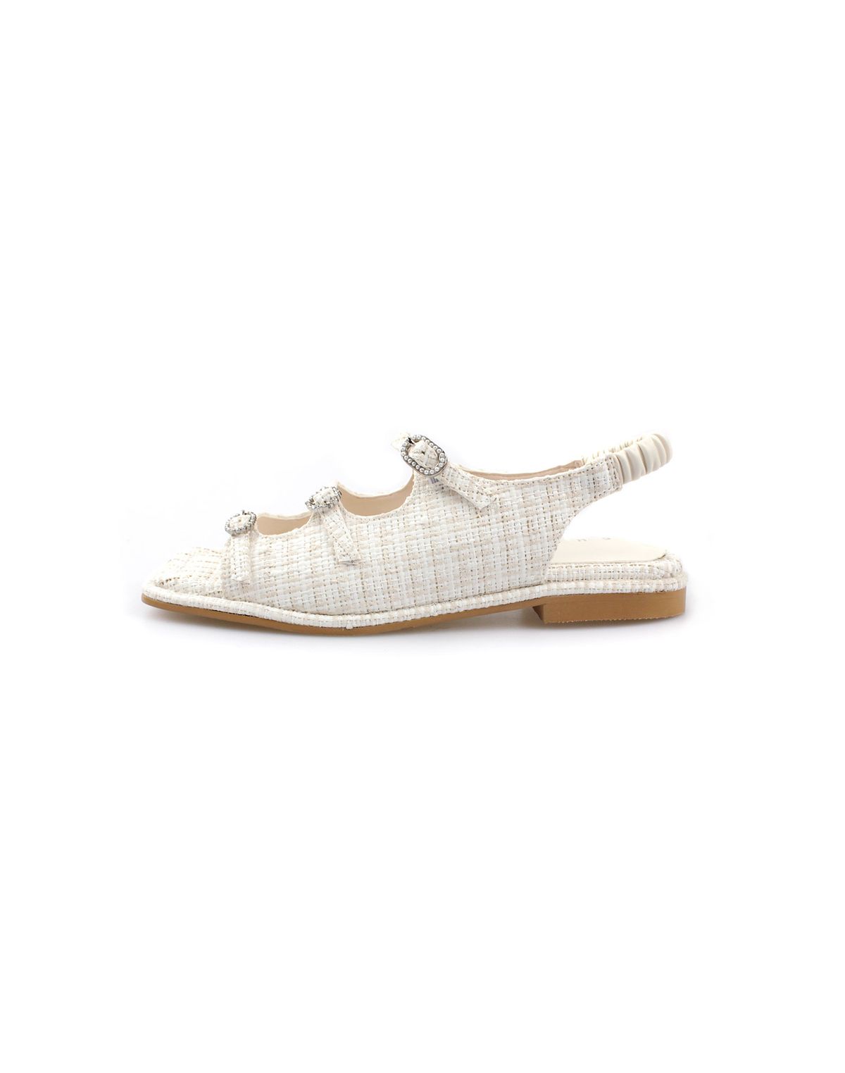 슈하이(SHOEHI) 아바 라탄 보석 비죠 버클 샌들 S2203 (2Colors)
