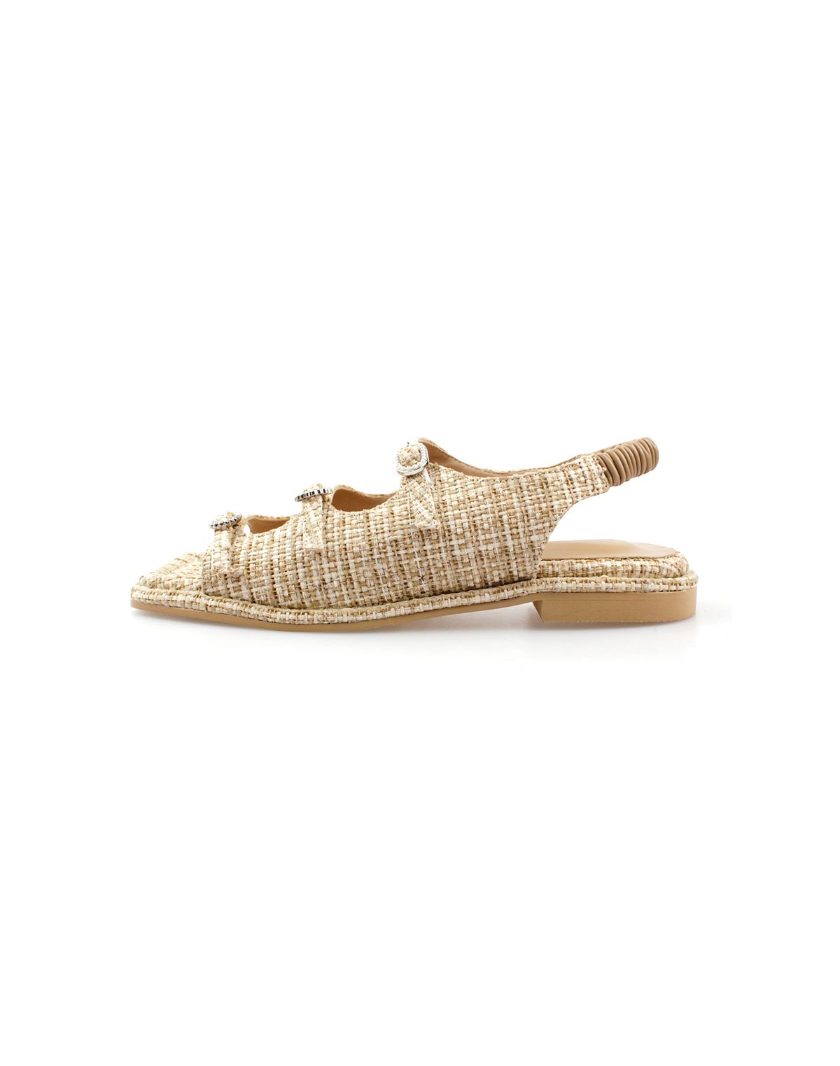 슈하이(SHOEHI) 아바 라탄 보석 비죠 버클 샌들 S2203 (2Colors)