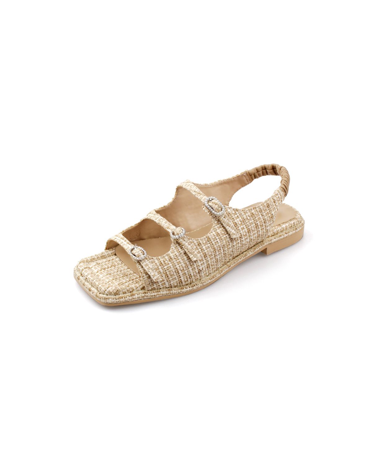 슈하이(SHOEHI) 아바 라탄 보석 비죠 버클 샌들 S2203 (2Colors)