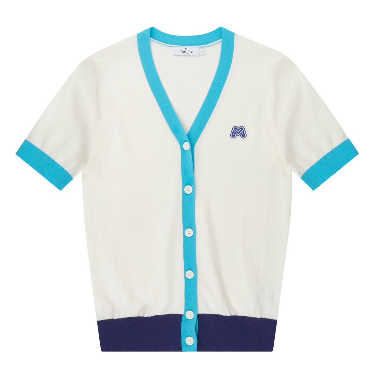 마틴골프(MARTINE GOLF) Short Sleeve Cardigan_White