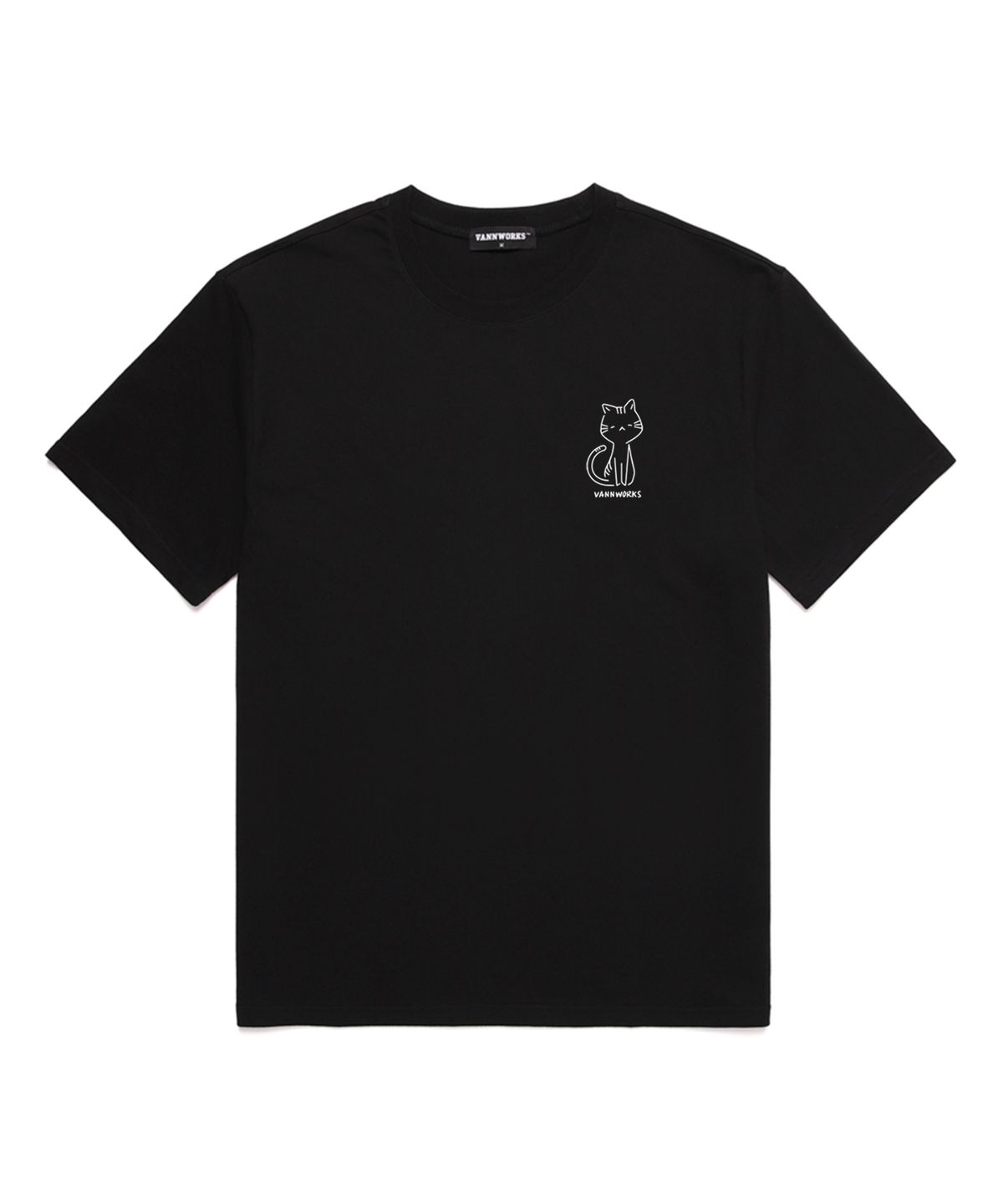밴웍스(VANNWORKS) [SET] 고양이 반팔 티셔츠 (VS0026S)
