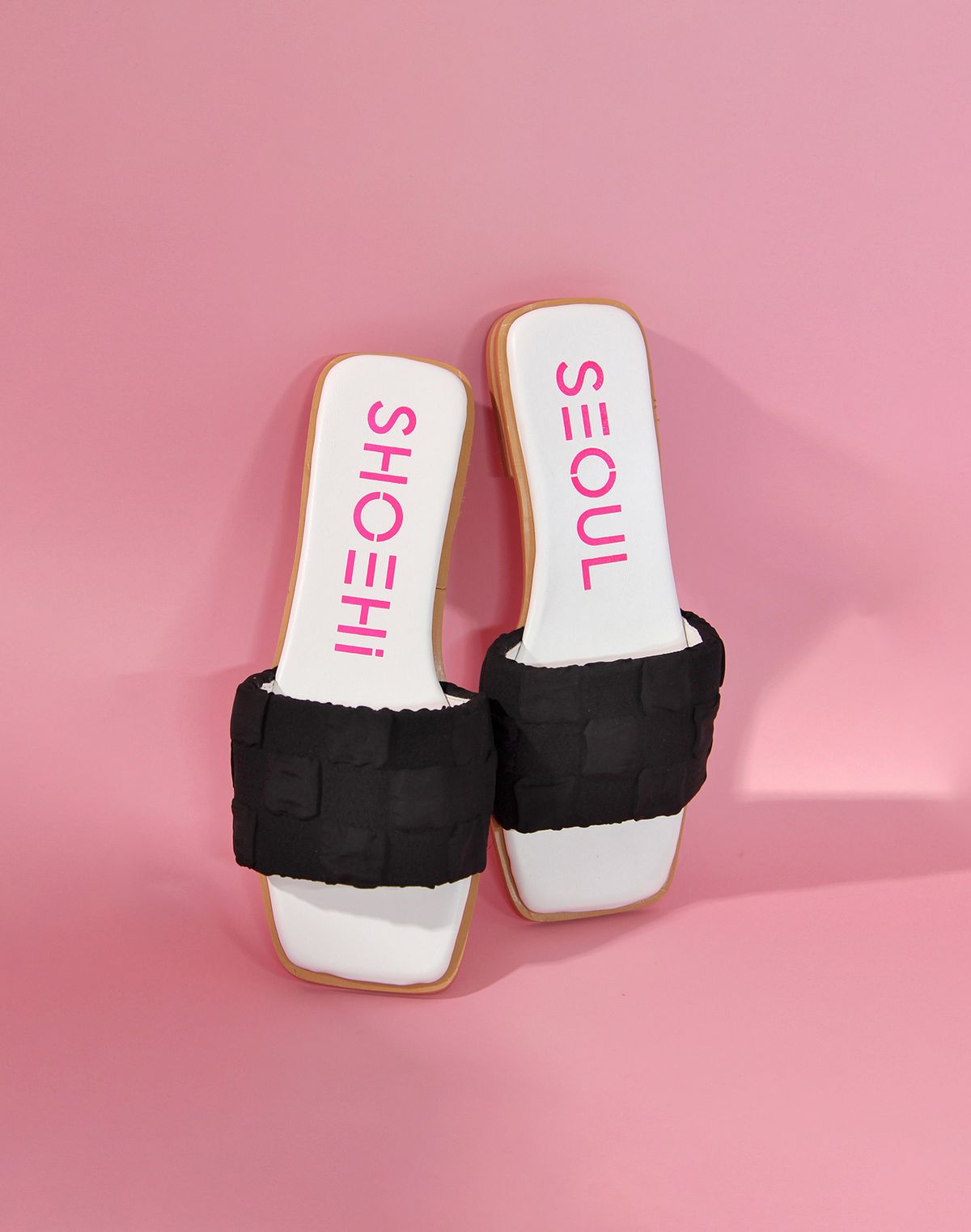 슈하이(SHOEHI) 모아나 엠보싱 뮬 샌들 S1119 (4Colors)