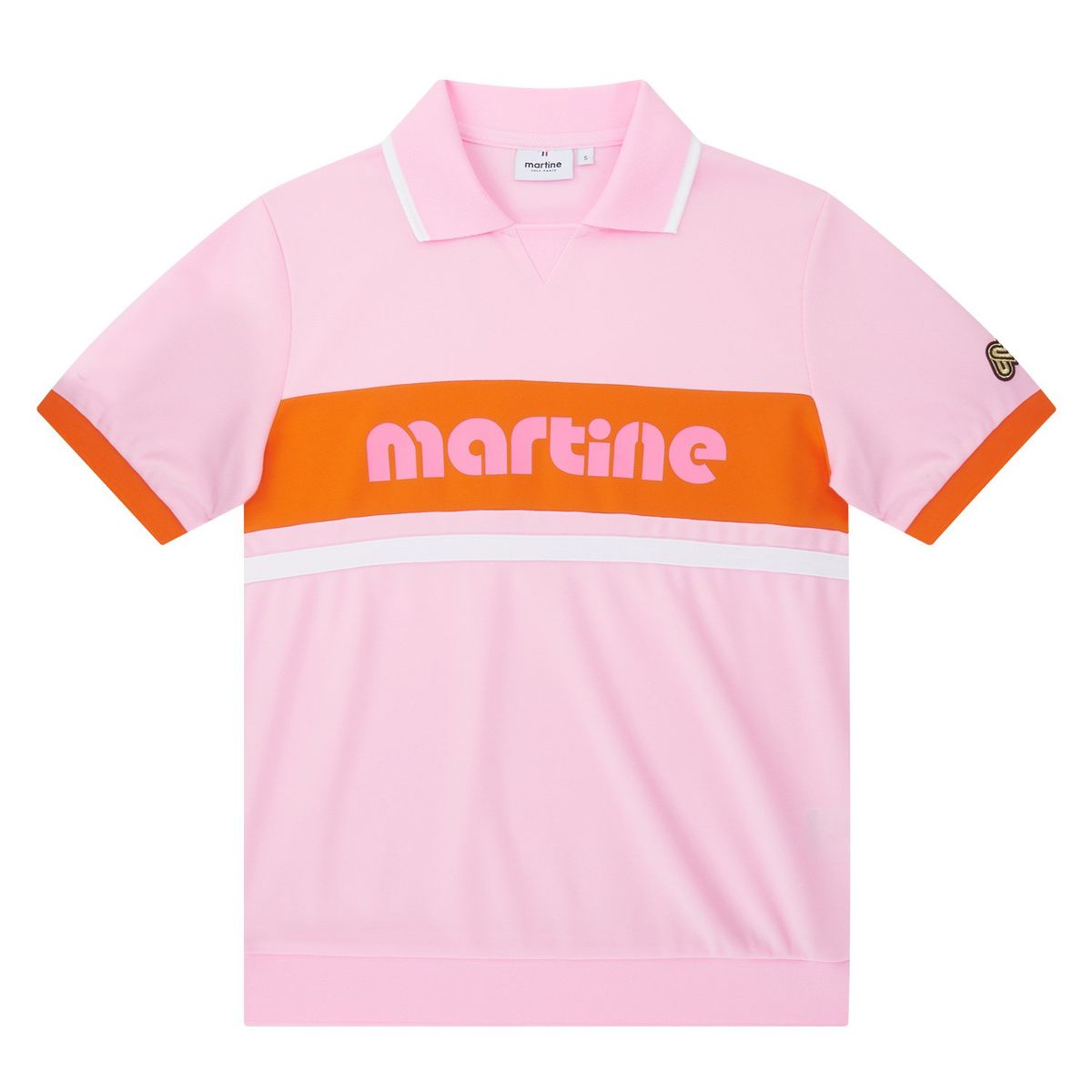 마틴골프(MARTINE GOLF) One Point Block Polo Shirts_Pink