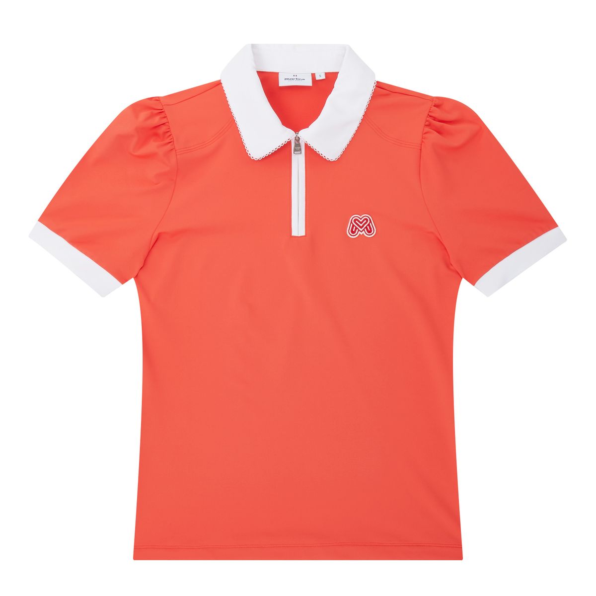 마틴골프(MARTINE GOLF) Classy Zip-up Shirts_Orange