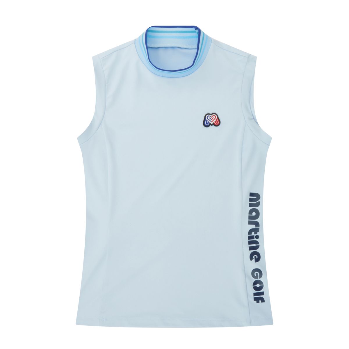 마틴골프(MARTINE GOLF) Mock Neck Sleeveless Shirts_S/Blue