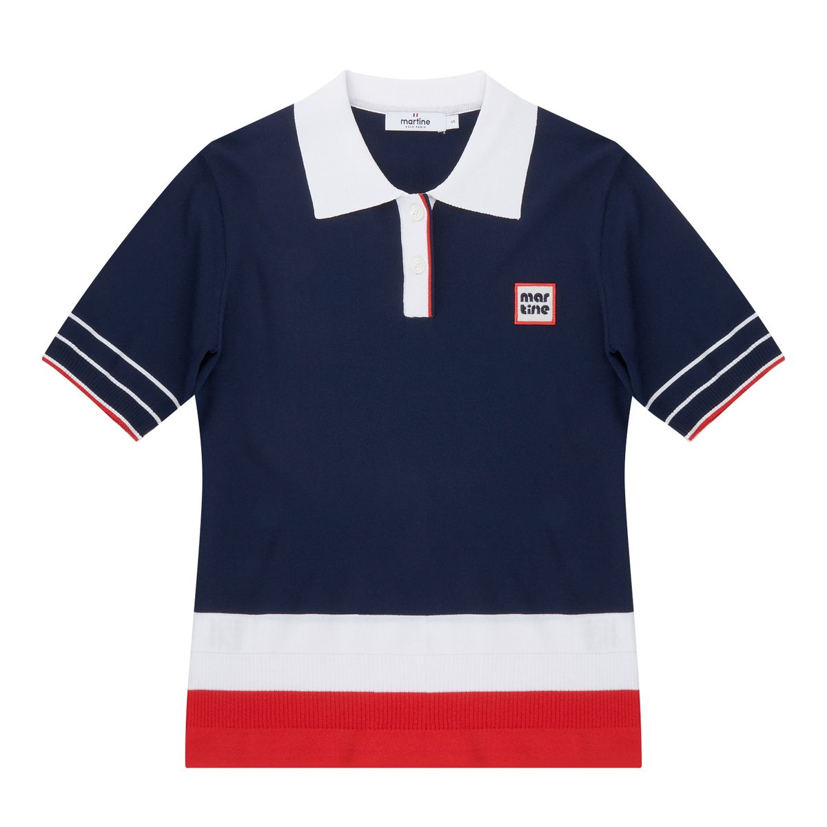 마틴골프(MARTINE GOLF) Color Combi Collar Sweater_Navy