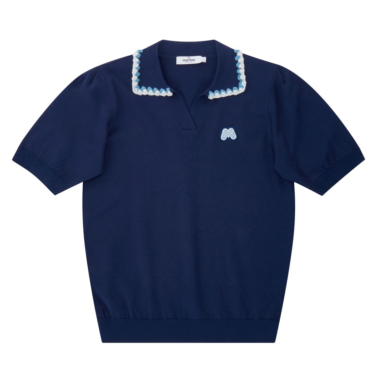 마틴골프(MARTINE GOLF) V-neck Collar Sweater_Navy