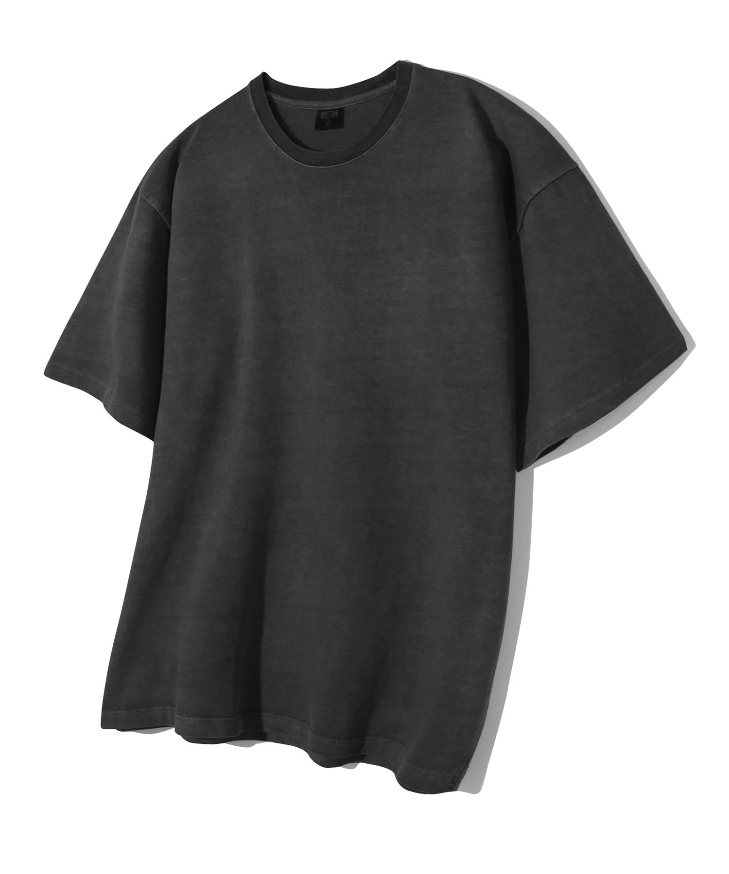 MUSINSA | TRILLION Pigment Essential Incision Short Sleeve T